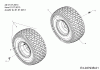 Masport 42 13AL93GS319 (2015) Spareparts Rear wheels 20x8 from 01.07.13