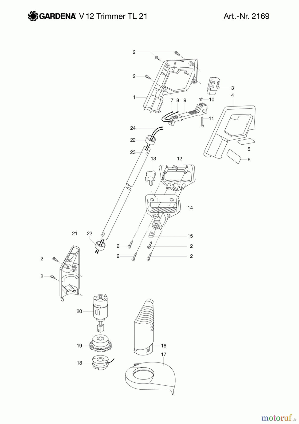 Gardena Trimmer V12 Trimmer TL 21