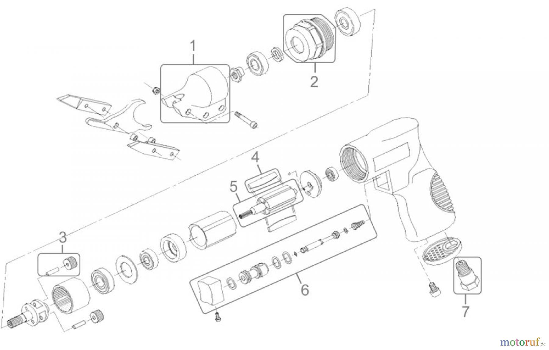 Güde Pro-Serie PRO-Drucklufttechnik Druckluftwerkzeuge Schneiden und Trennen DL-BLECHSCHERE 2600 PRO - 75190 FSL75190-01