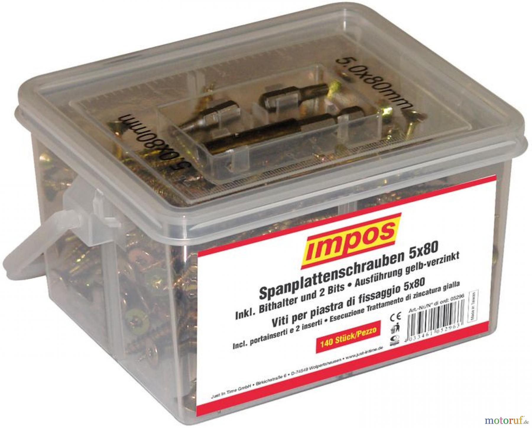 Impos (Güde) SPANPL.SCHRAUBEN 5X80 T-25 - 05296_EM