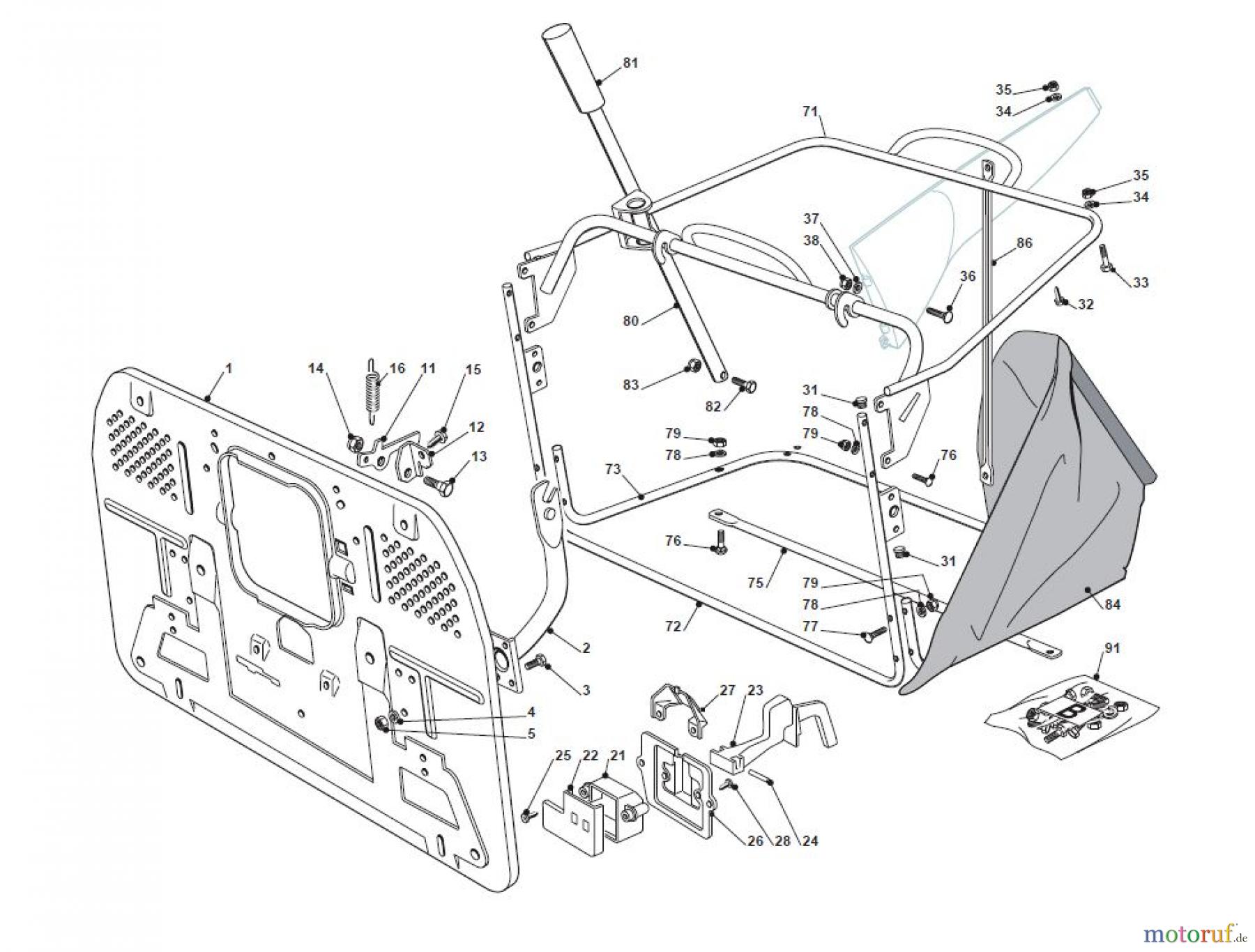 Global Garden Products GGP Aufsitzmäher Sammler Cellecting Pro 2017 THX 122 Hydro Grasscatcher