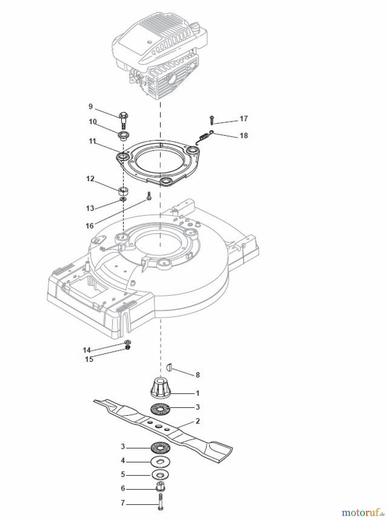  Global Garden Products GGP Rasenmäher Baujahr 2017 Benzin Mit Antrieb 2017 MC 534 TR Blade with AVS System