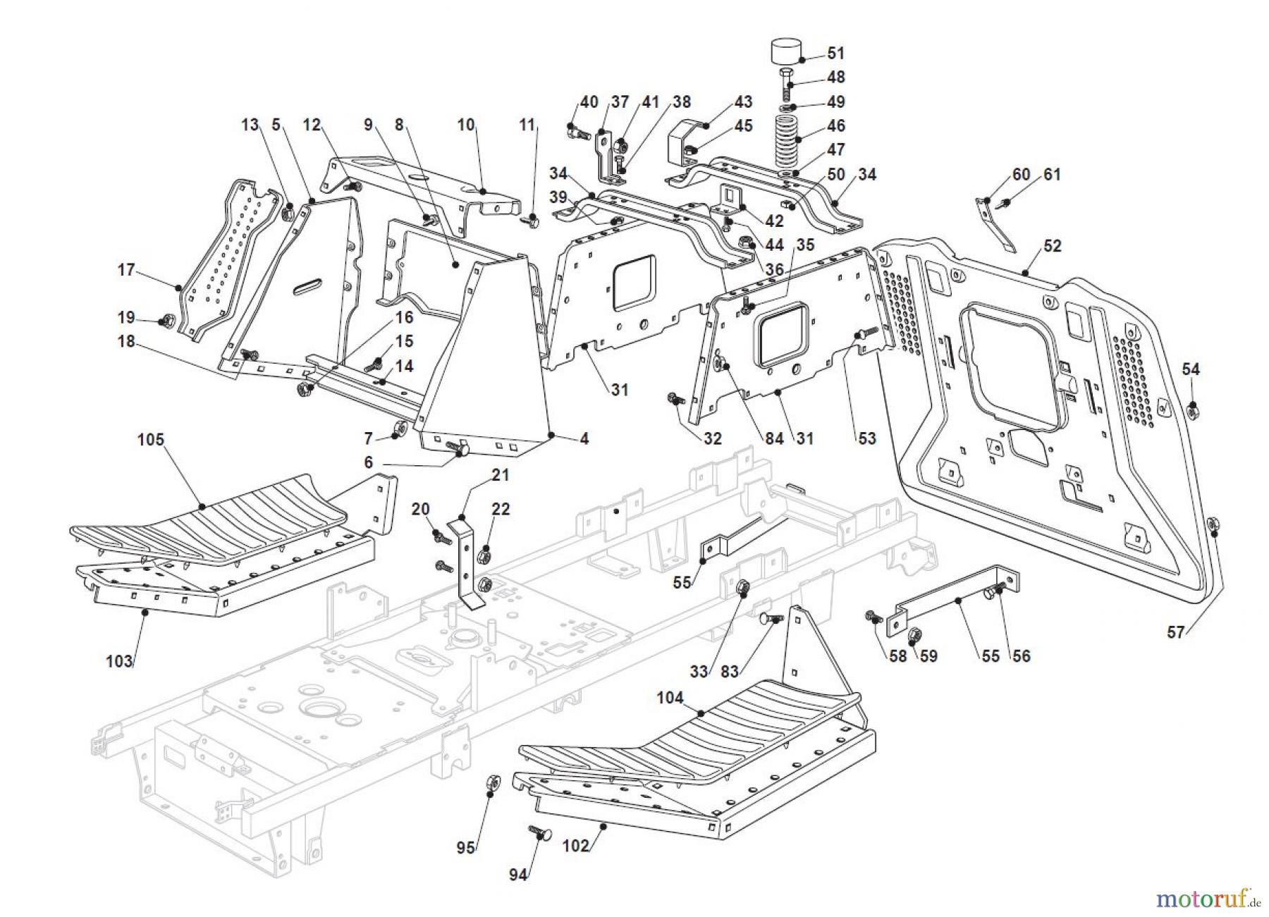 Global Garden Products GGP Aufsitzmäher Sammler Collecting 92cm 2017 NJS 92 Chassis