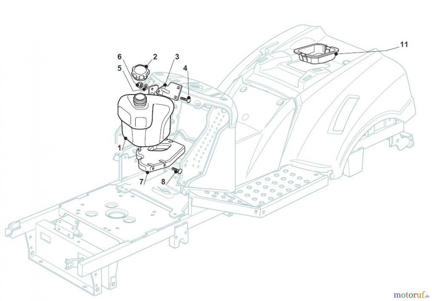Global Garden Products GGP Aufsitzmäher Sammler Collecting 92cm 2017 NJTP 92 Hydro Tank 4,5 Lt
