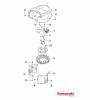 Global Garden Products GGP 2017 FS600V-AS50 Kawasaki Listas de piezas de repuesto y dibujos Cooling-Equipment