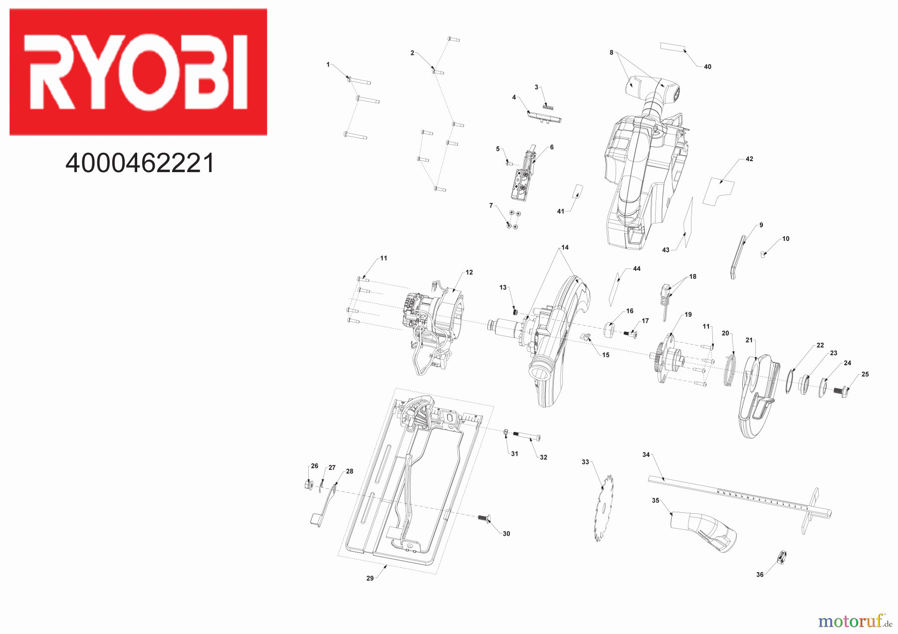  Ryobi Sägen Kreissägen R18CS7-0 18 V Brushless Akku-Handkreissäge Seite 1