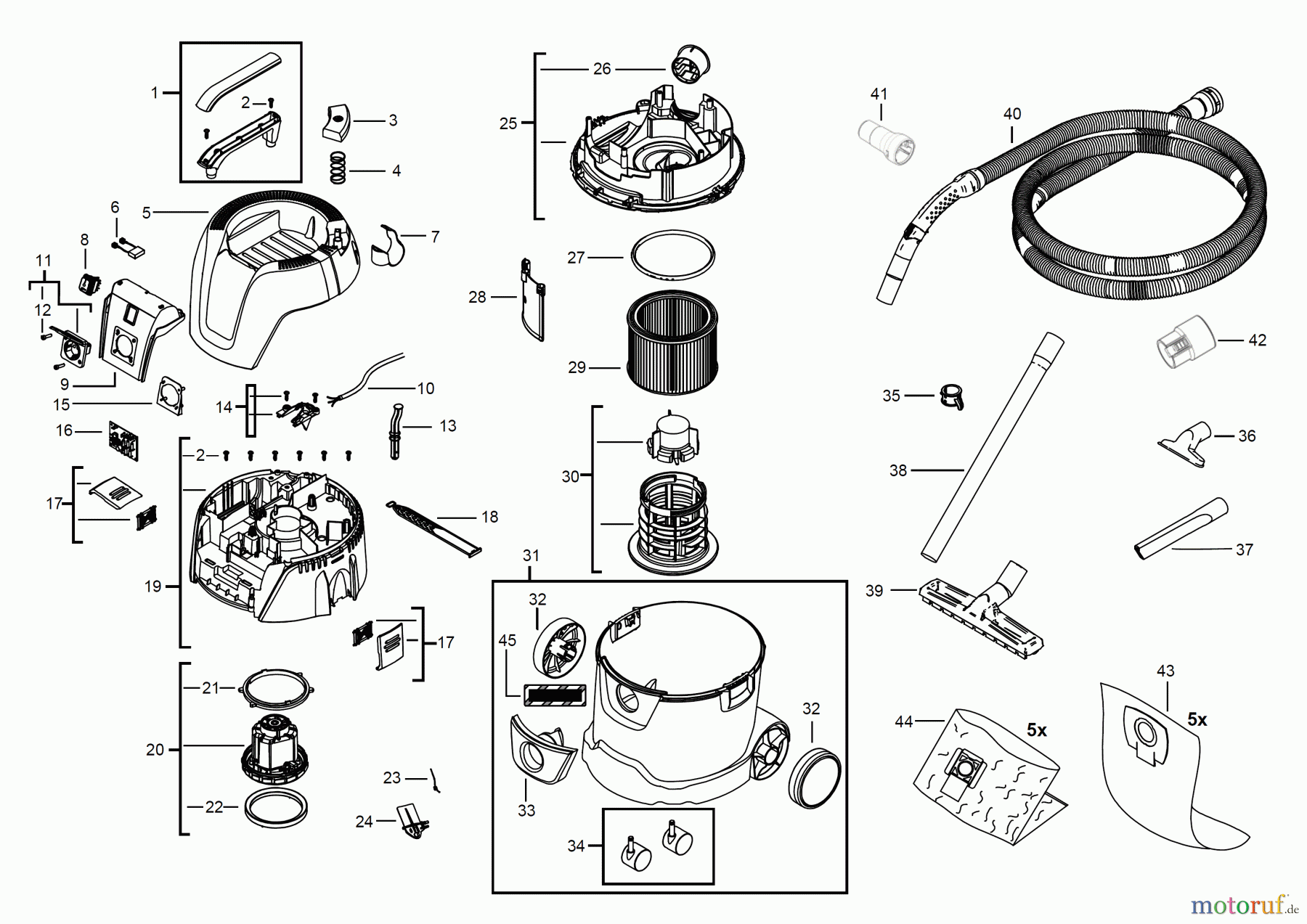 Milwaukee Kabelgeführte Geräte Staubabsaugung AS 2-250 ELCP ABSAUGSYSTEM L-KLASSE Seite 1