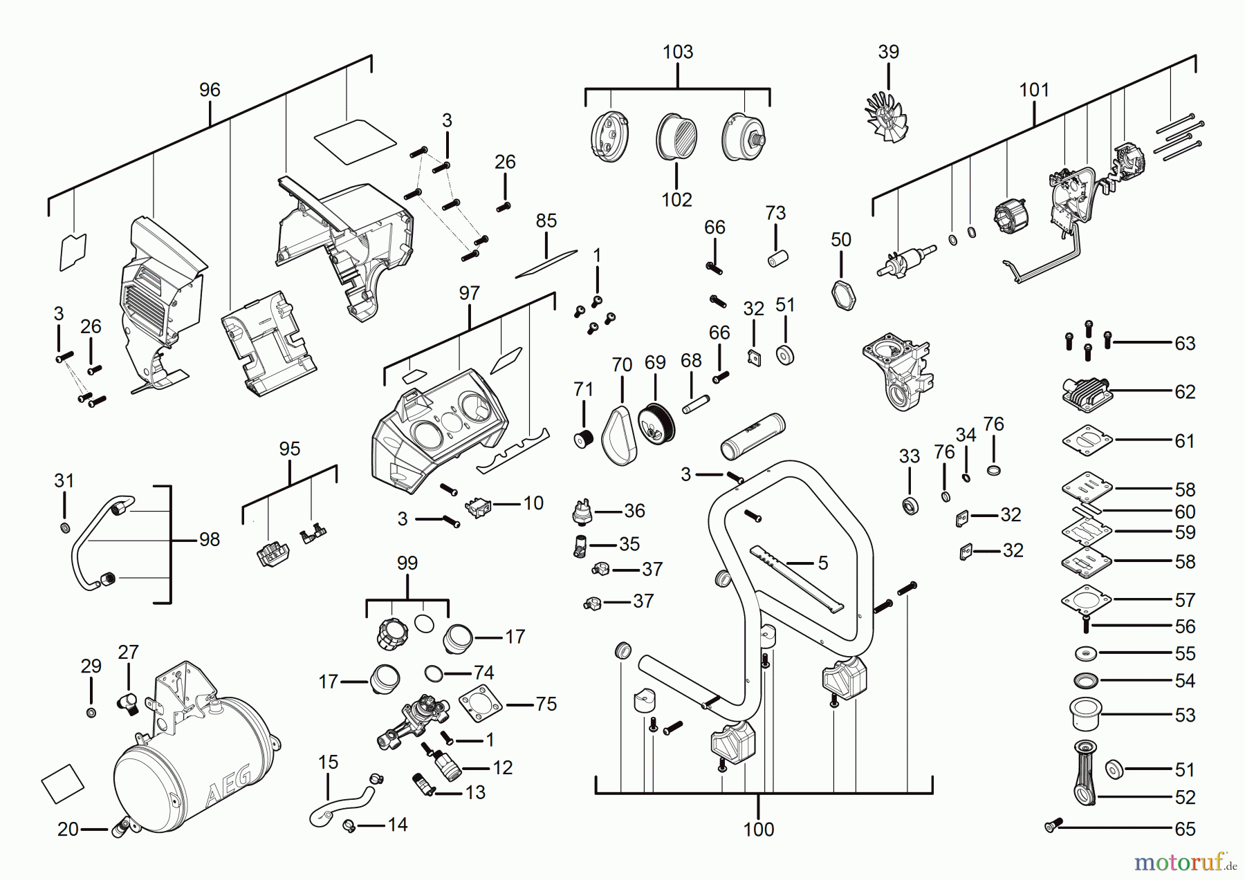 AEG Powertools Andere BK18-38BL Dual 18 V Brushless Akku-Kompressor Seite 1