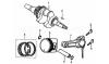 LONCIN Motoren LC175F, LC175FD, LC180F, LC180FD Listas de piezas de repuesto y dibujos Kurbelwelle/Kolben