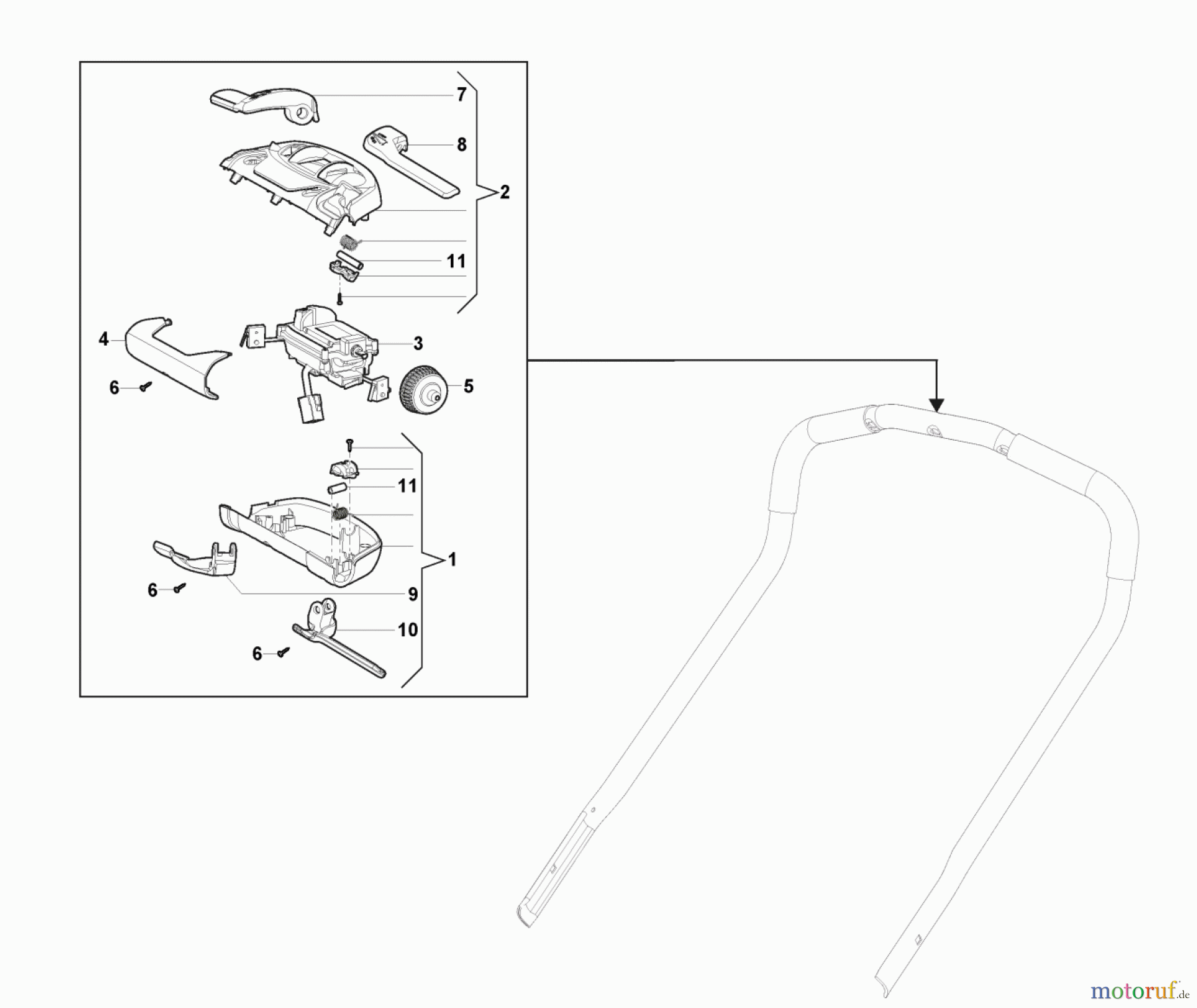 Stiga Rasenmäher Baujahr 2018 2018 MULTICLIP 47 S AE (2018) 298472008/ST1 Bediengriff