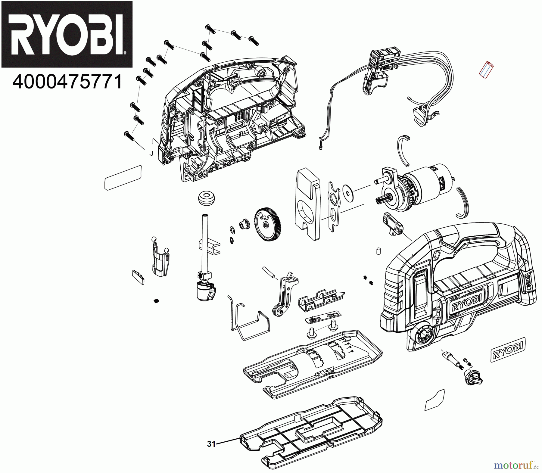  Ryobi Sägen Stichsägen RJS18 Akku Stichsäge Seite 1