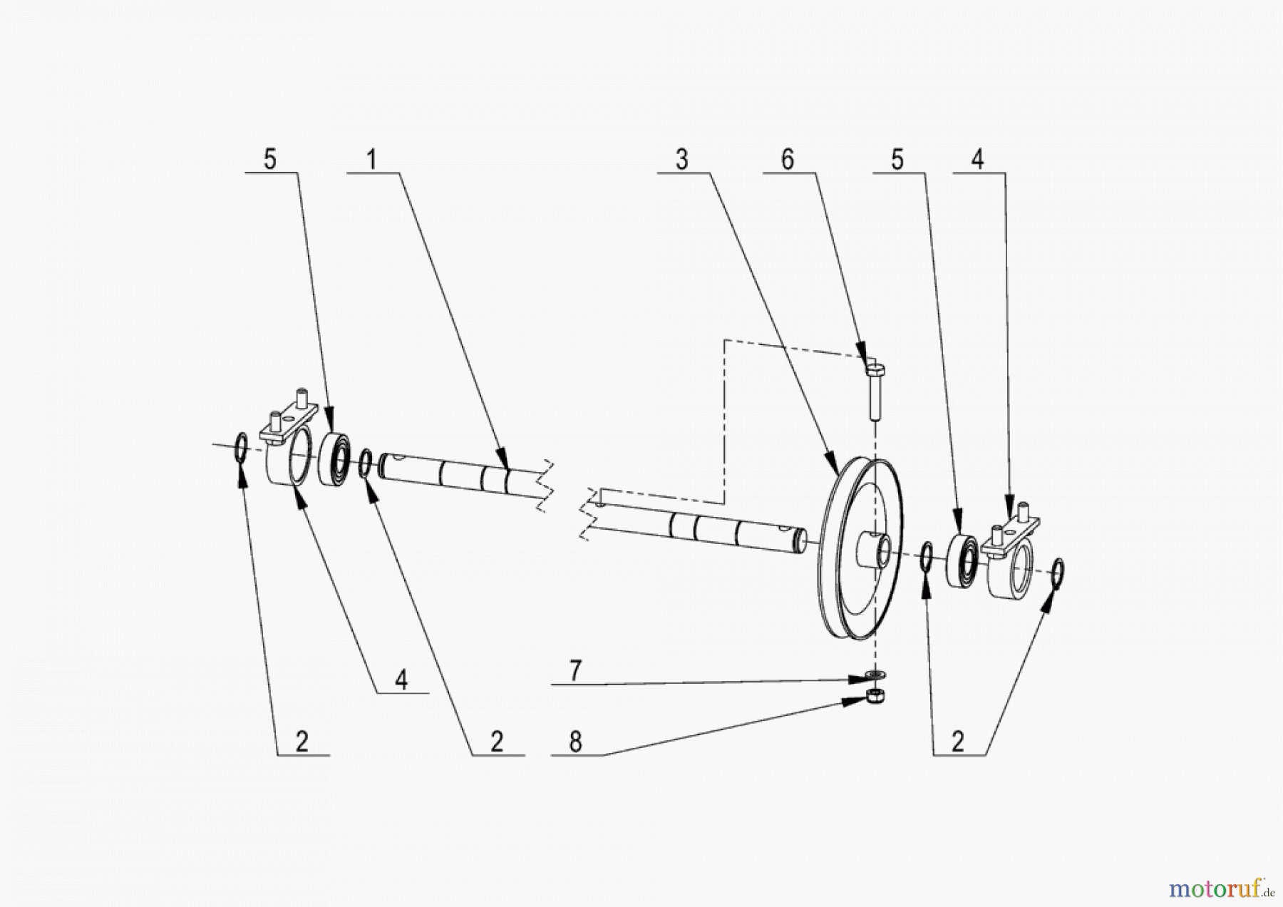 AS-Motor (neu) Hochgras Kreiselmäher AS 585 KM ab FNr. 033420120001 Achse