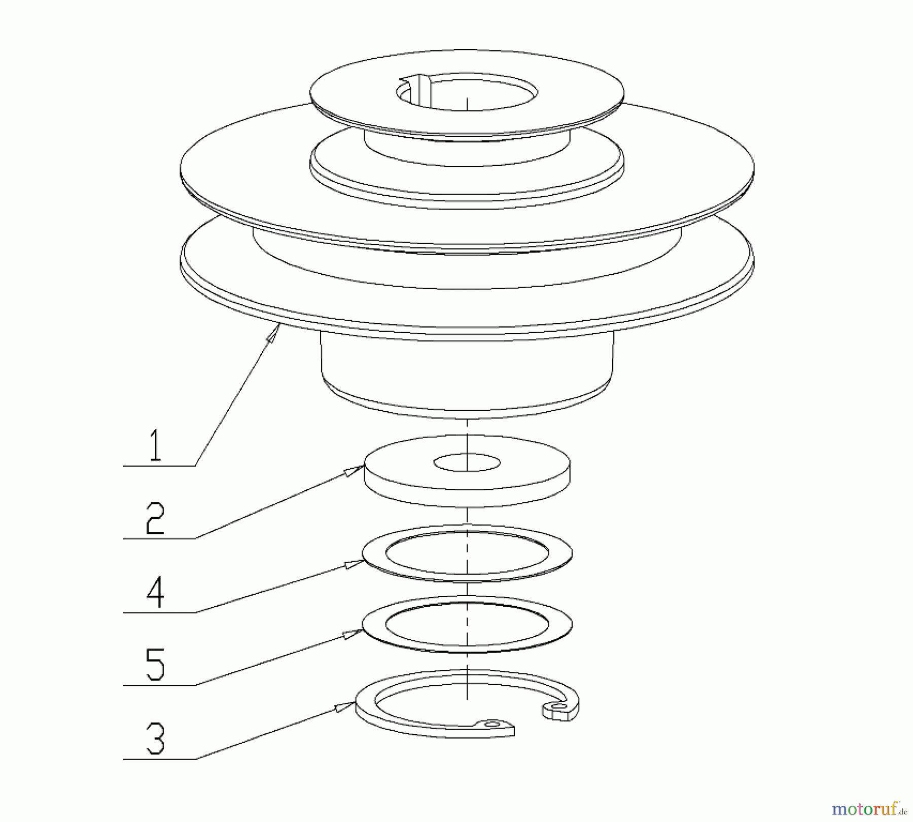 AS-Motor (neu) Hochgras Kreiselmäher AS 585 KM ab FNr. 033420120001 Treibende Riemenscheibe