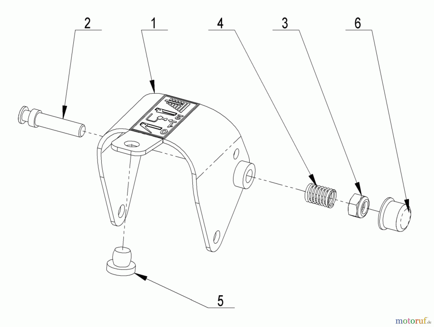 AS-Motor (neu) Hochgras Kreiselmäher AS 585 EKM ab FNr. 039524040001 Rasthebel