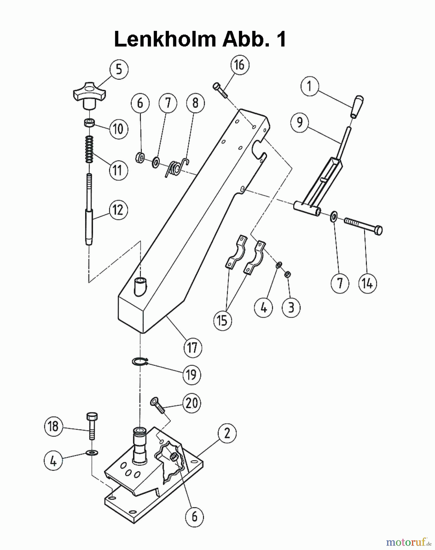 AS-Motor (neu) Hochgras Schlegelmäher AS 557 SM ab FNr. 025214070001 Lenkholm Abb.1