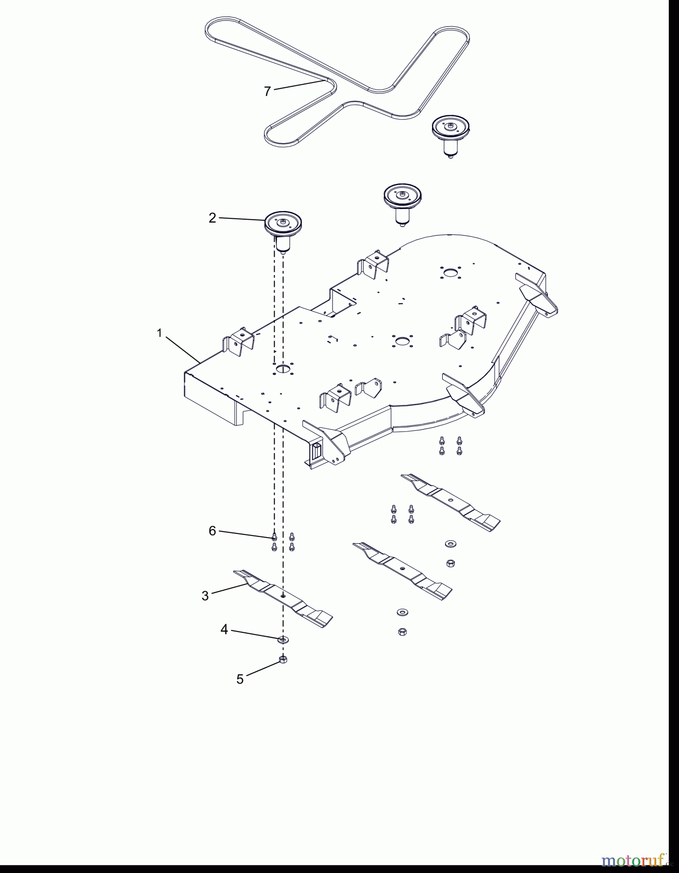  AS-Motor (neu) Ariens Rasen Zero-Turn - Ride On IKON 915332 IKON-X ARIENS 52' CE-KAWASAKI 915332 (045000 - 074999) Ikon X 52 CE  Deck, Belt, Blades and Spindles - 52''