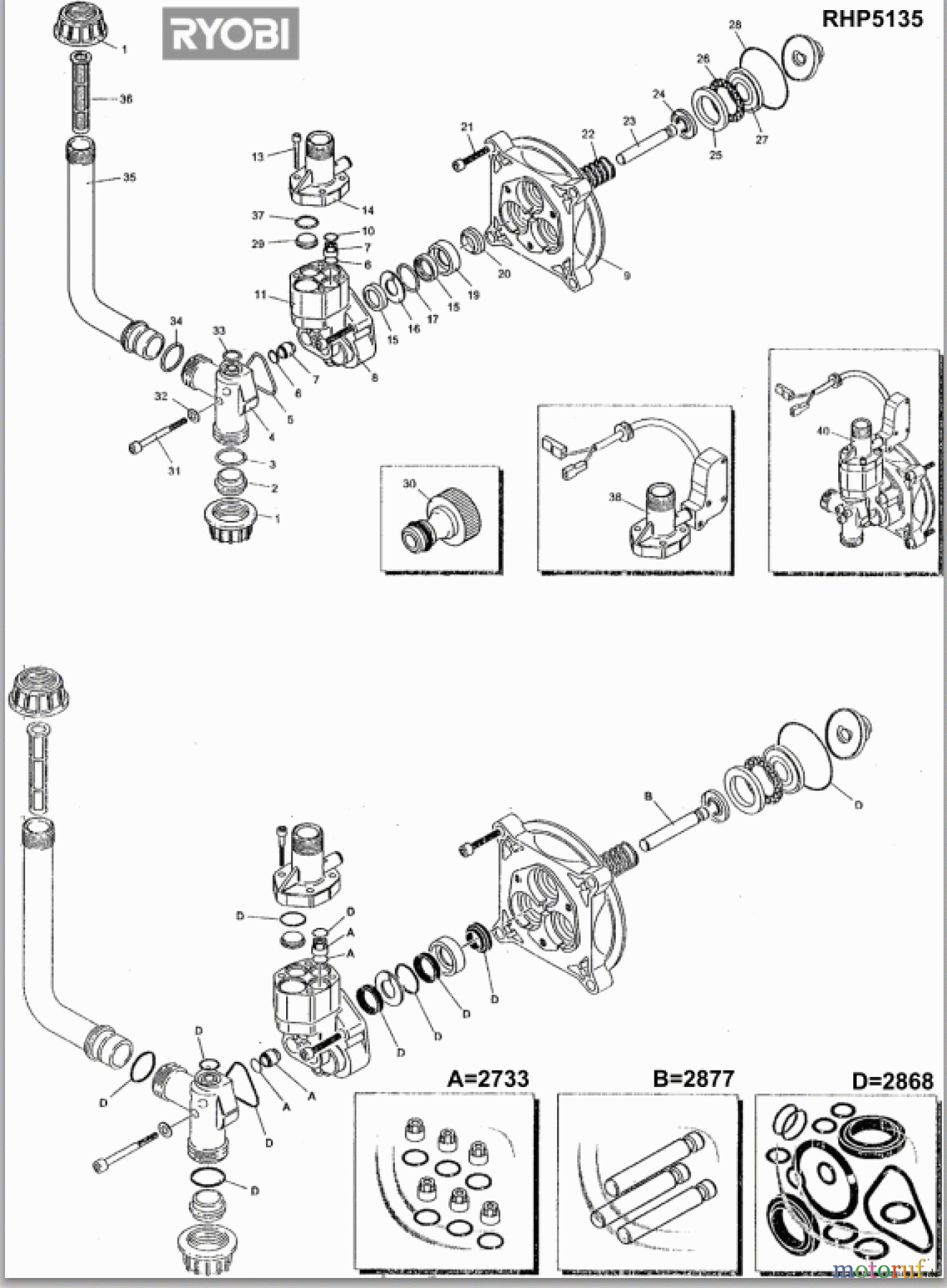 Ryobi Hochdruckreiniger RHP5135 Seite3