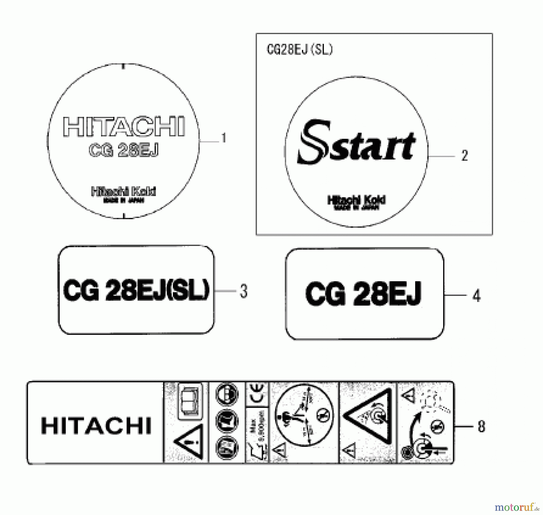  Hitachi Motorsensen ET-Liste CG28EJ-EJSL Seite 13