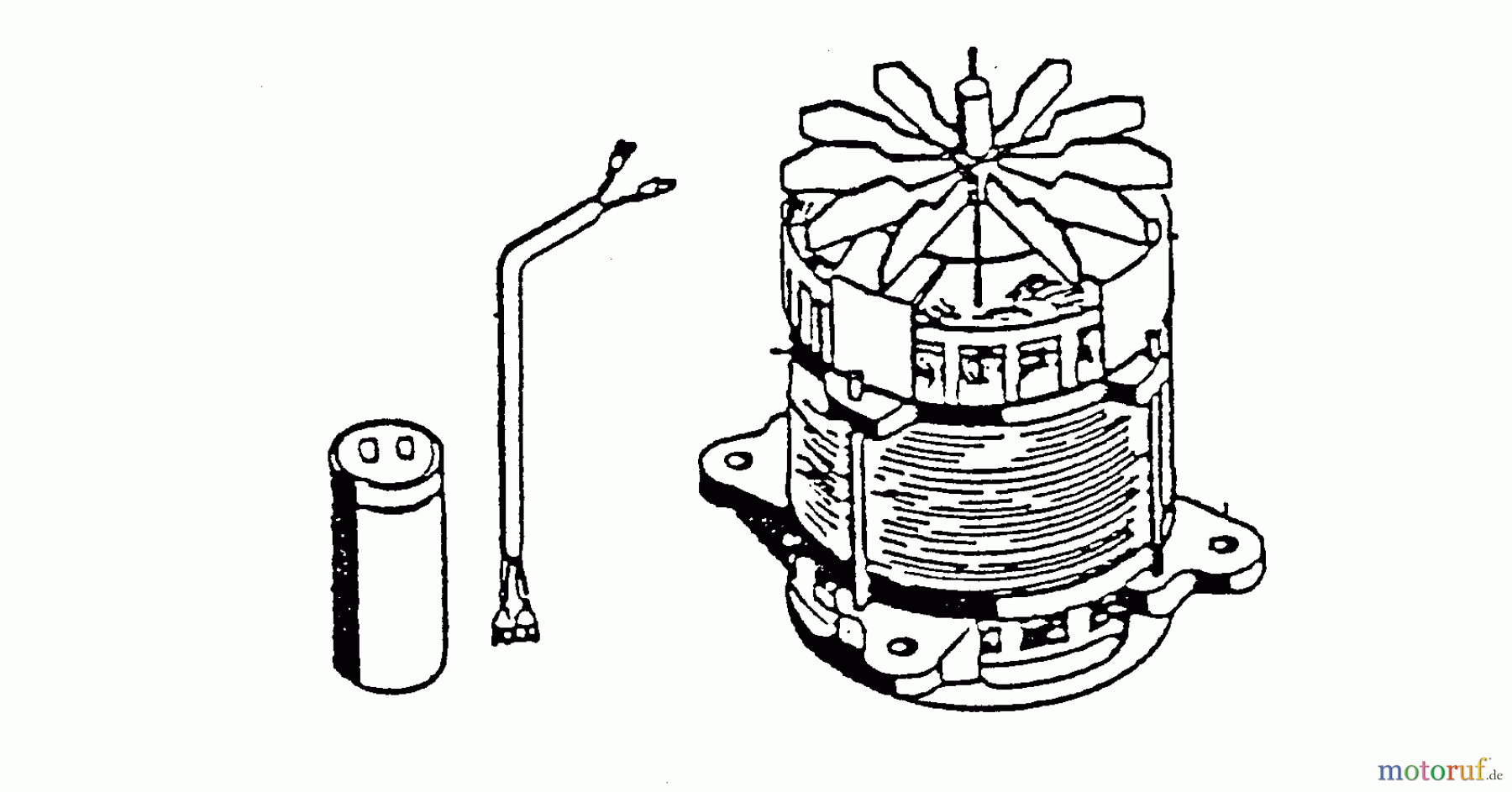  Wolf-Garten Electric verticutter UV 30 EL 3567083 Series D  (1996) Electric motor