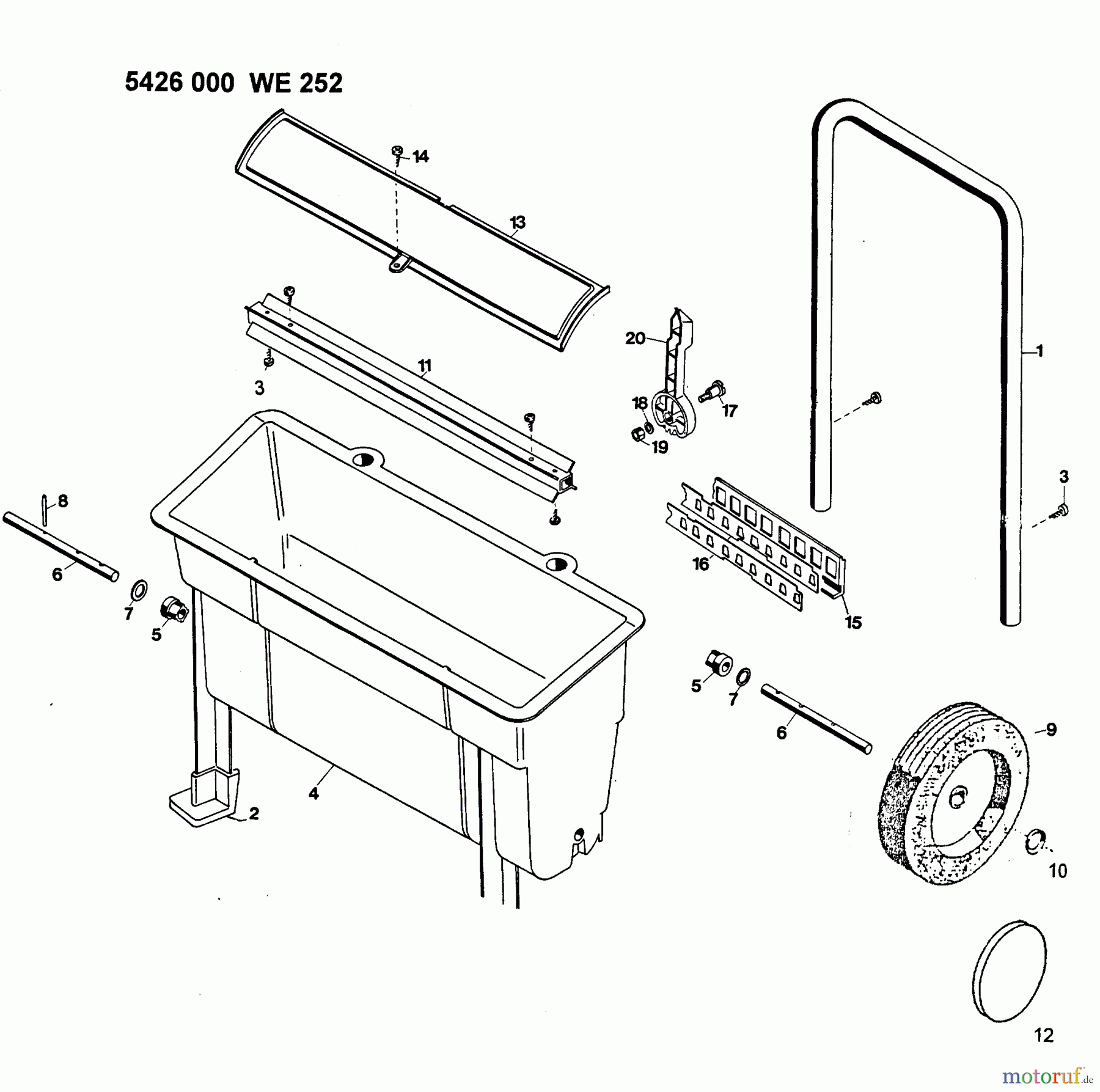  Wolf-Garten Spreader WE 252 5426000  (1996) Basic machine