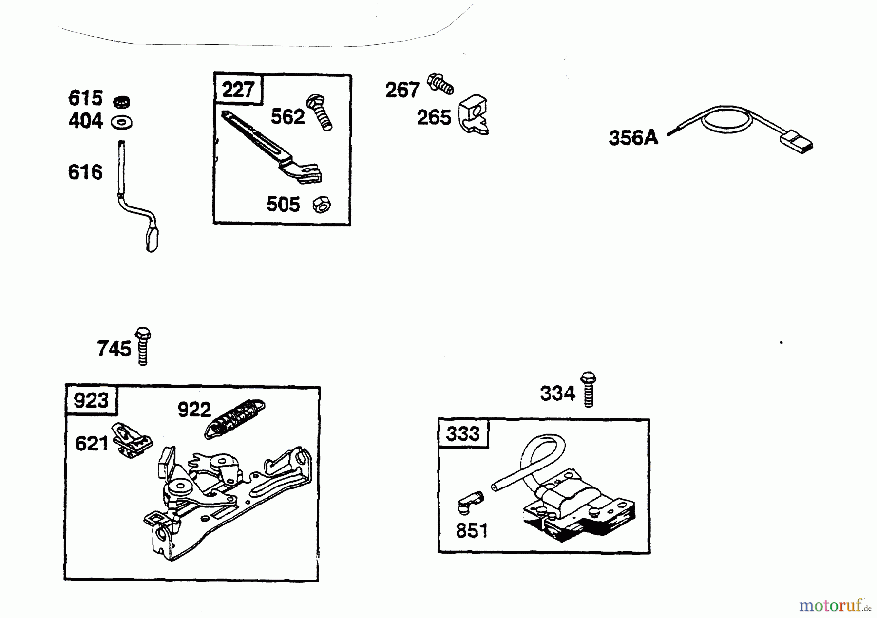  Wolf-Garten Petrol engines Briggs&Stratton Quantum XM 45 2066075  (1999) Control, Ignition