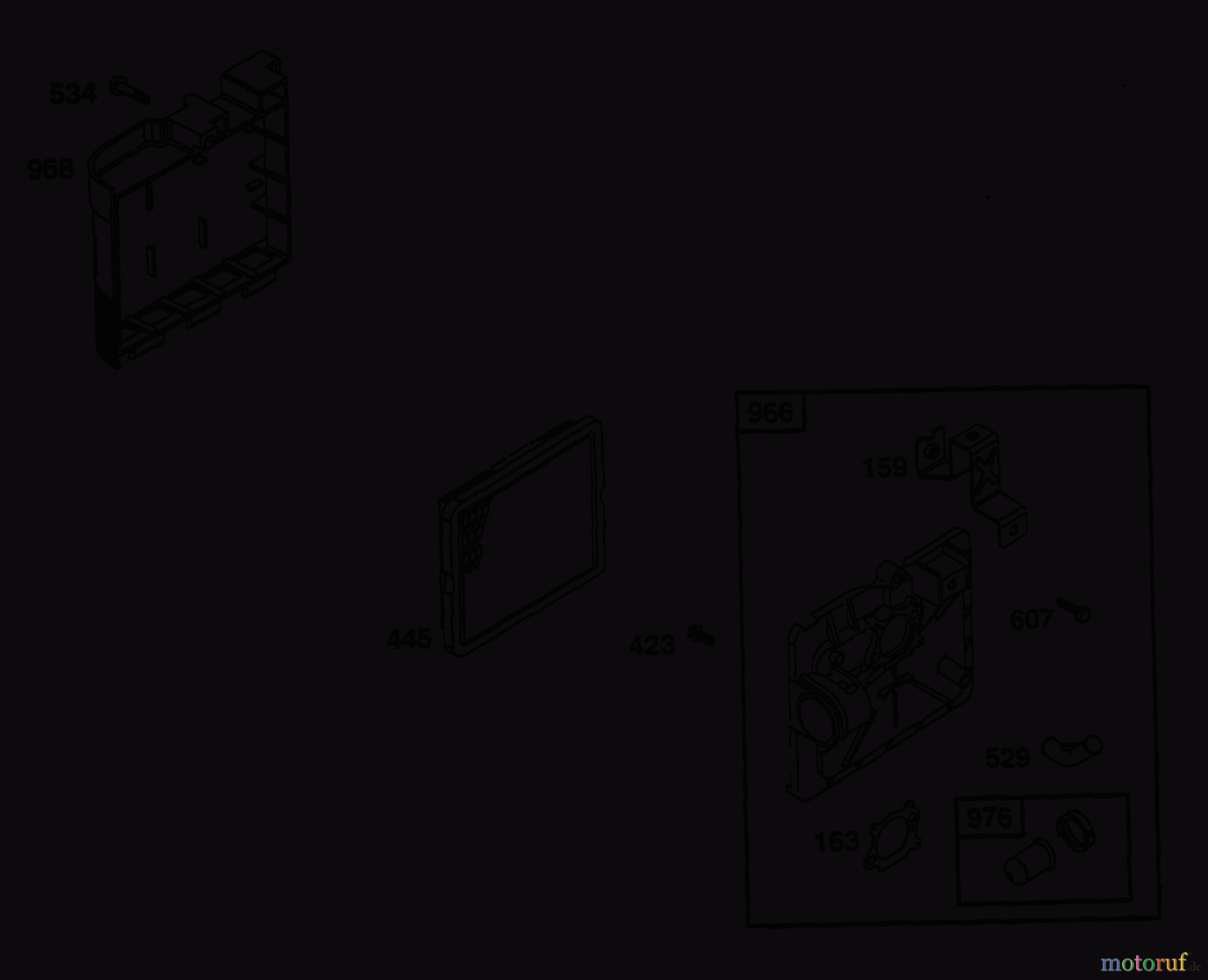  Wolf-Garten Petrol engines Briggs&Stratton Quantum XM 45 2066075  (1999) Air cleaner