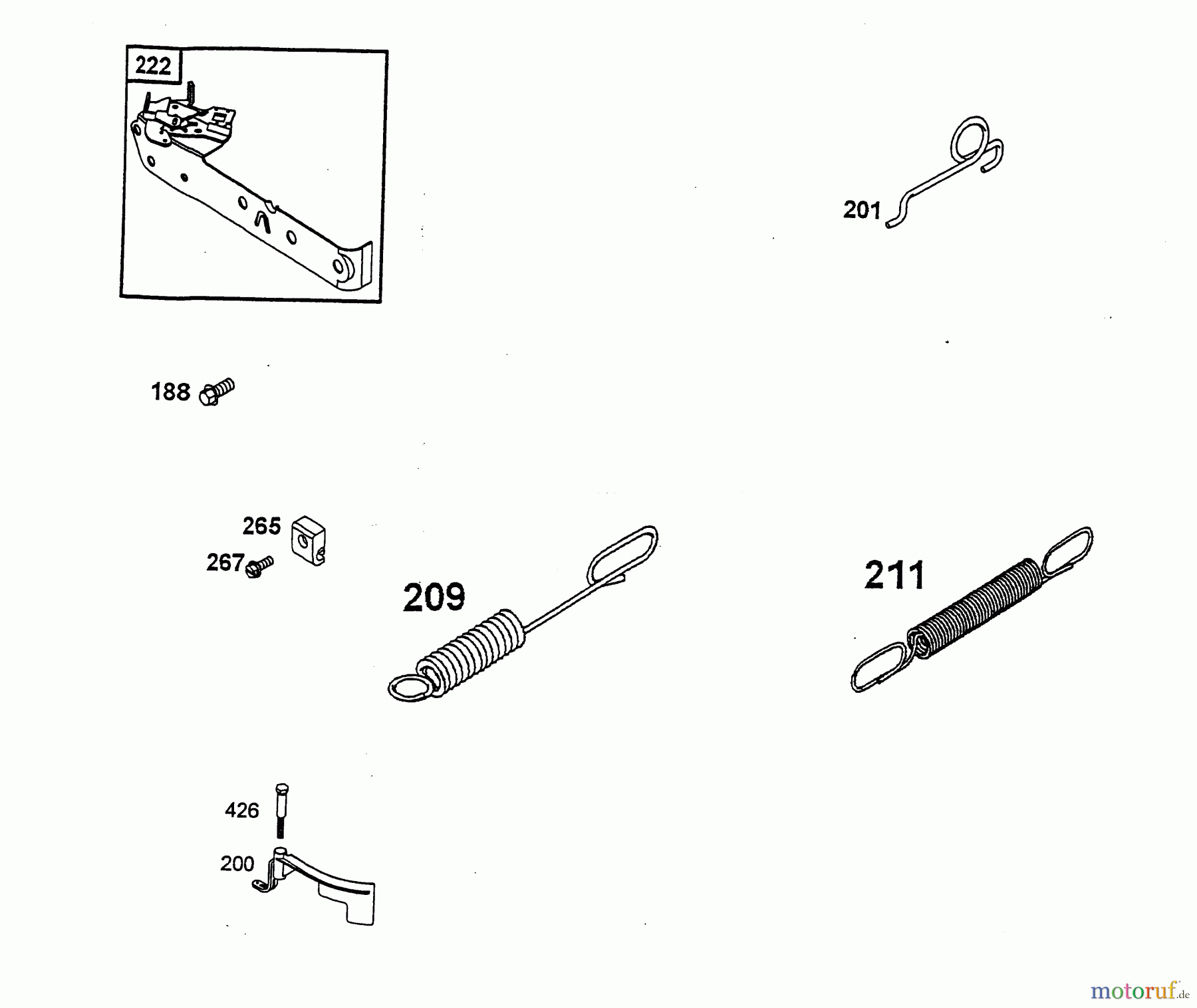 Wolf-Garten Petrol engines Briggs&Stratton Sprint 40 2079000 (2004) Control