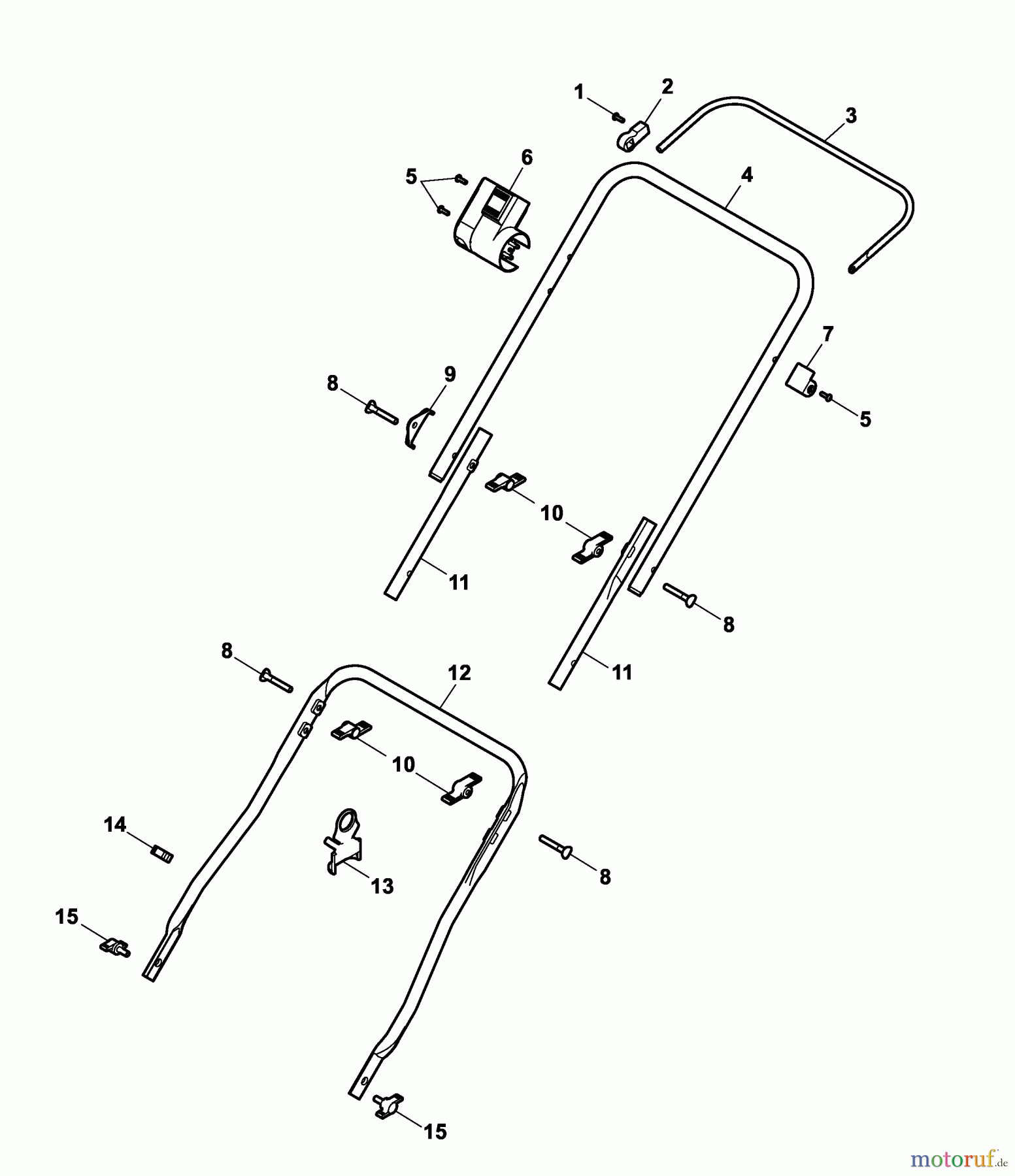 Wolf-Garten Electric verticutter UV 29 EVD 3618005 Series A  (2006) Handle