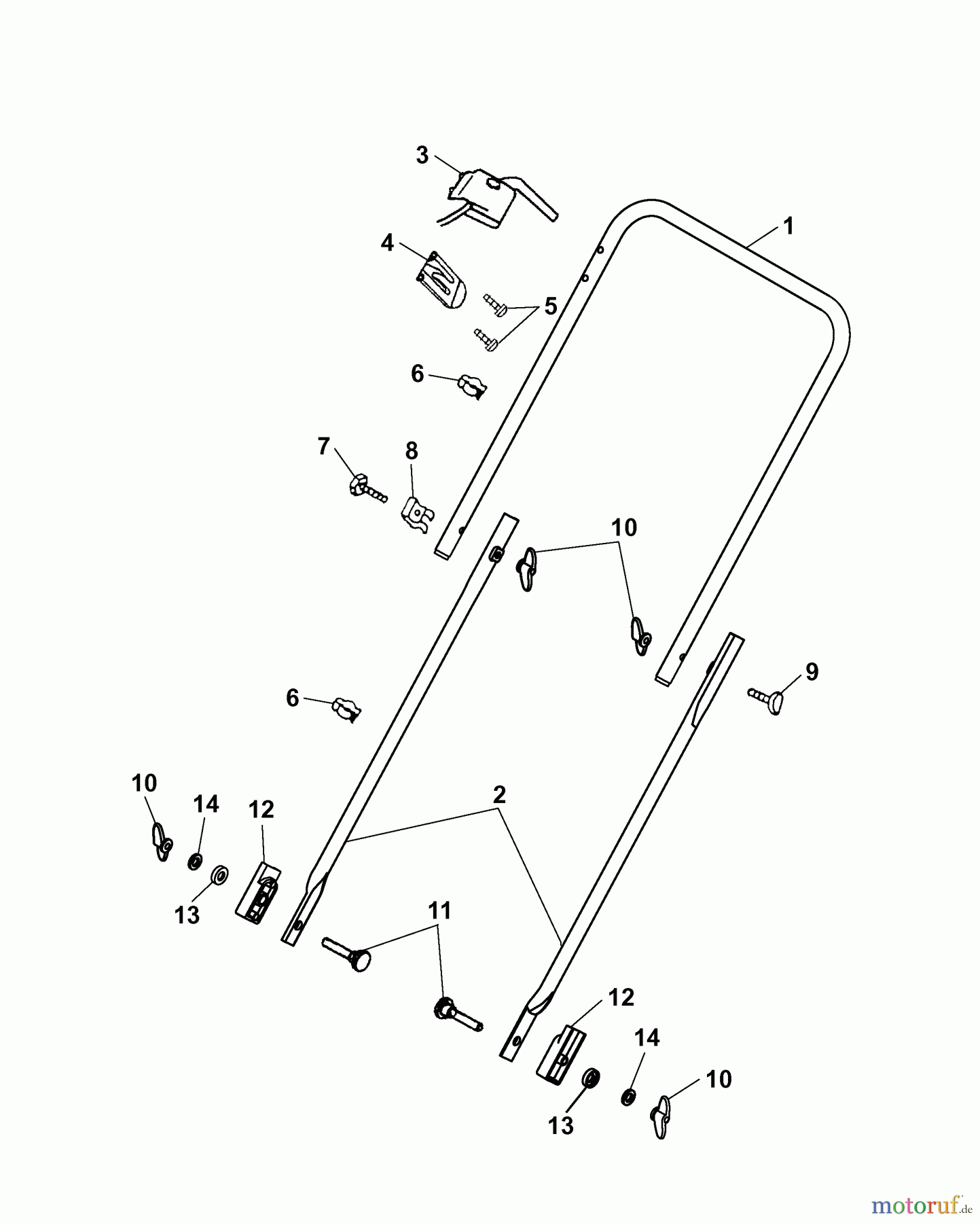 Wolf-Garten Groomer UL 33 ED 3620005 Series F  (2007) Handle