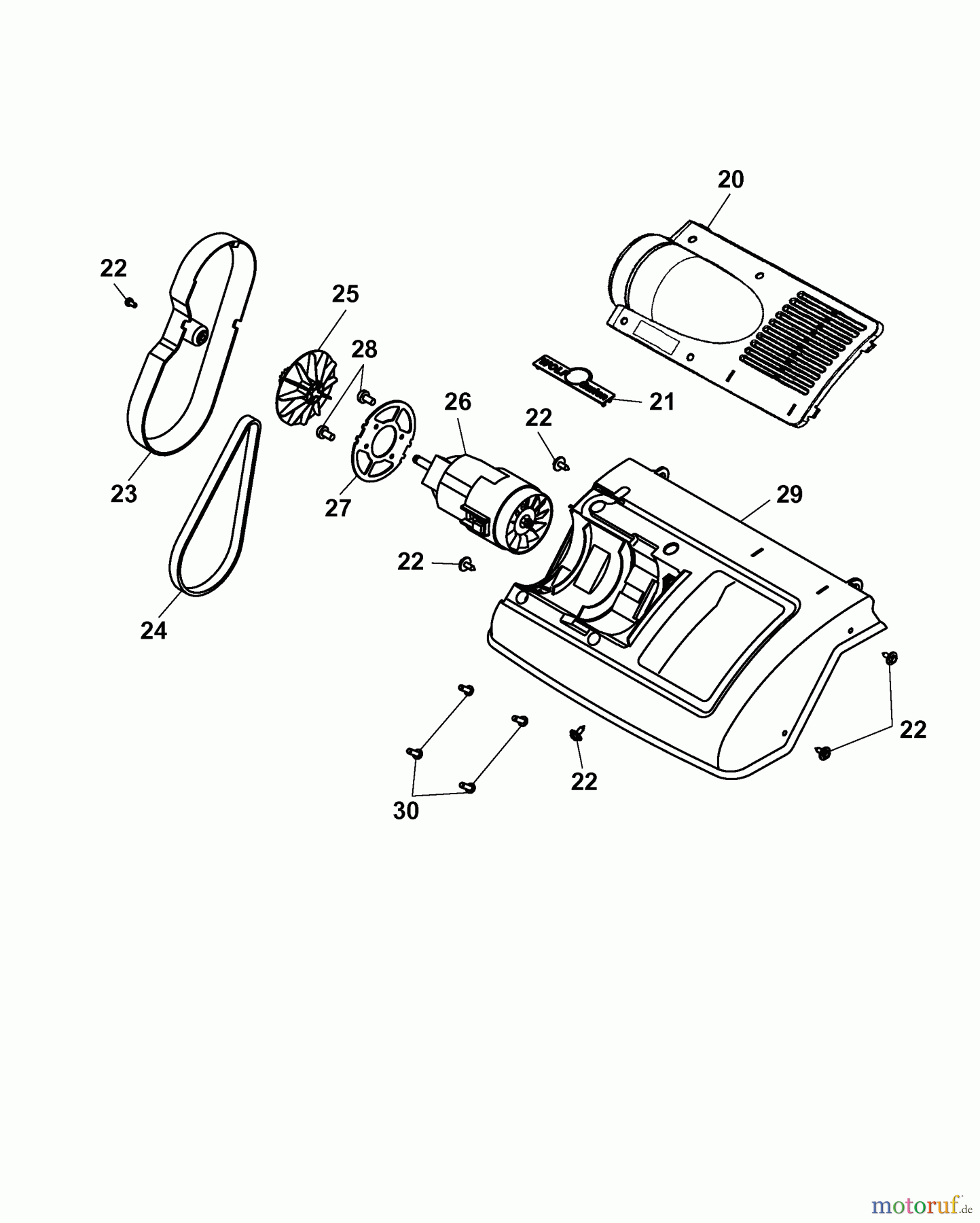  Wolf-Garten Groomer UL 33 ED 3620005 Series F  (2007) Electric motor, Belt