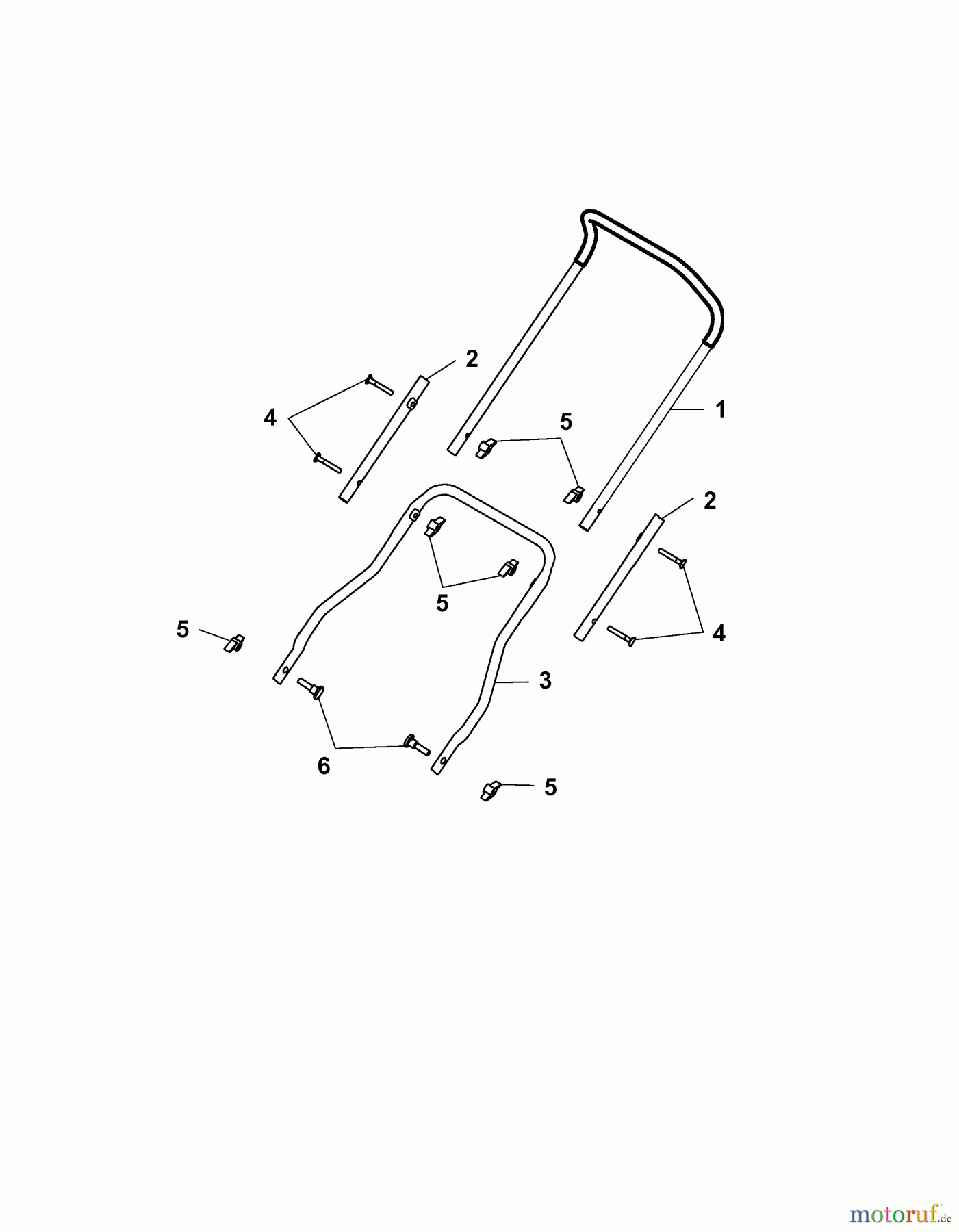  Wolf-Garten Spindle mower TC 32 L 3628680 Series A  (2007) Handle