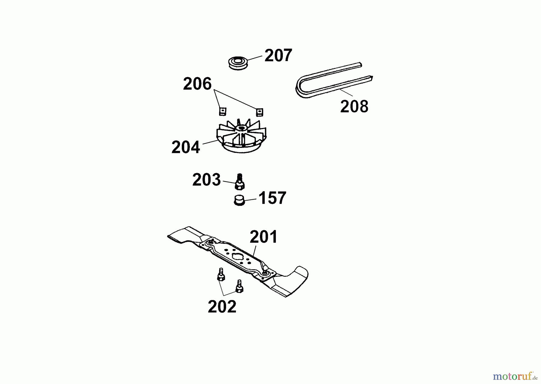  Wolf-Garten Electric mower self propelled Premio 40 EAKF 4027000 Series C  (2003) Blade