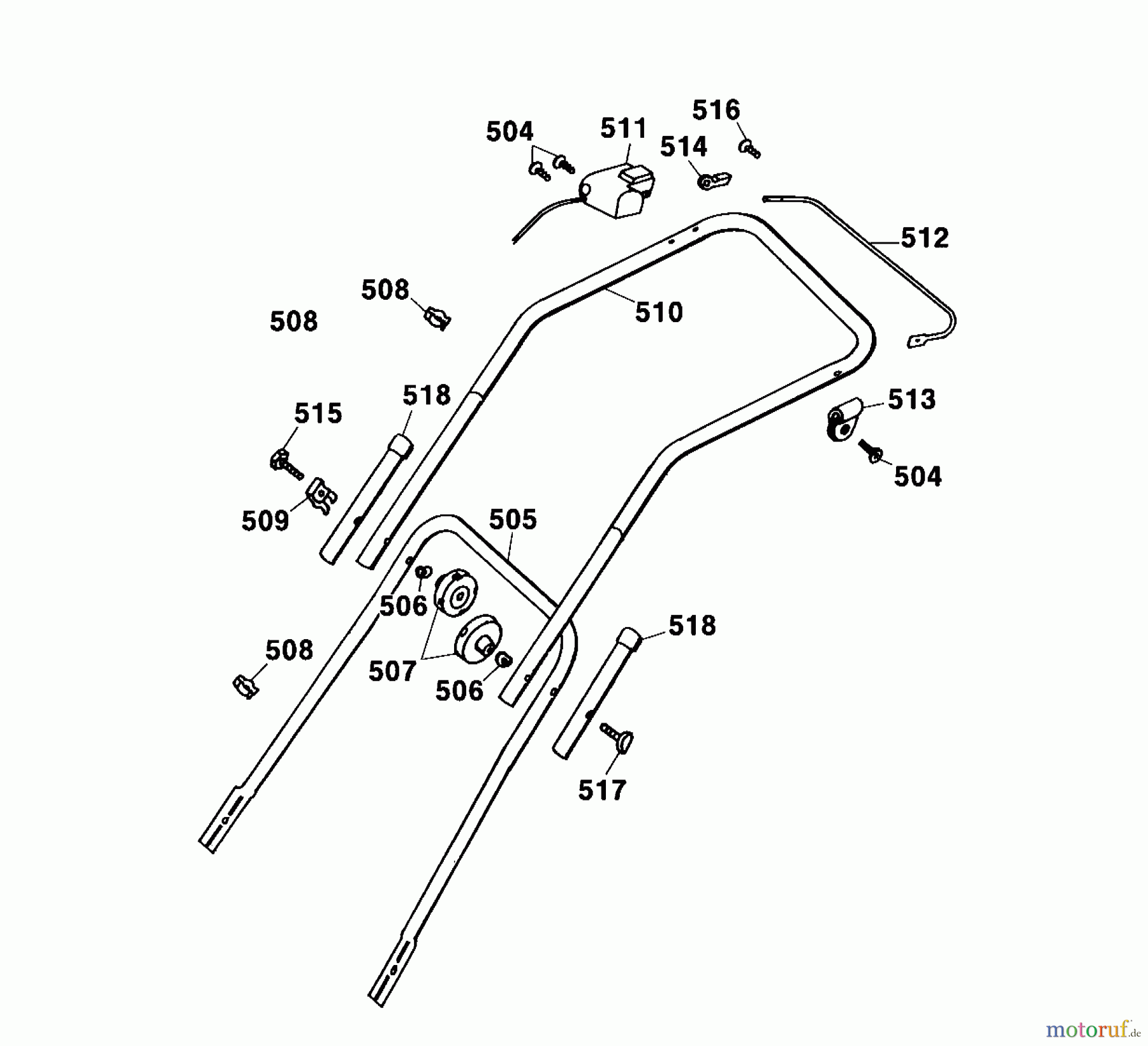  Wolf-Garten Electric mower Premio 40 EKF 4026000 Series A, B  (2002) Handle