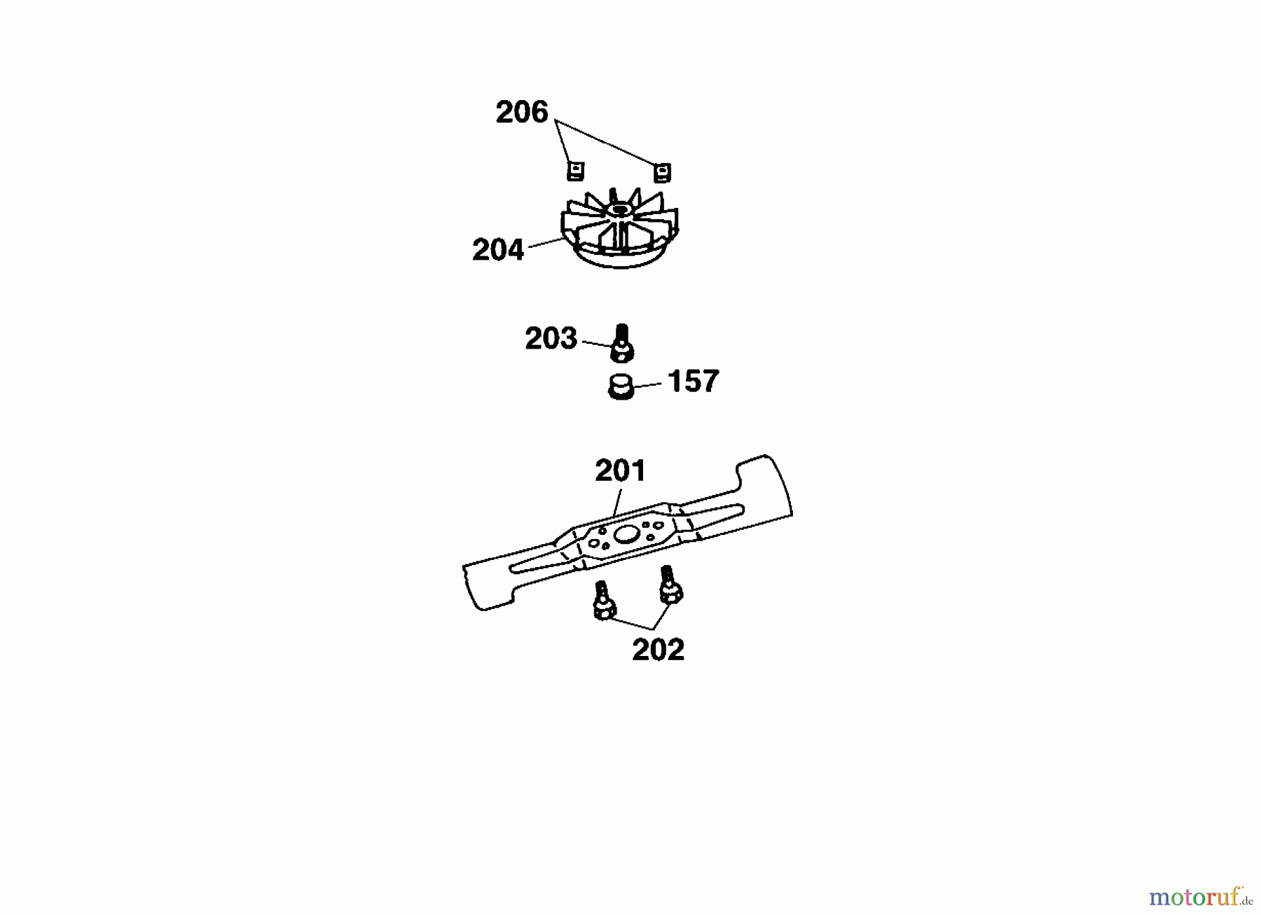  Wolf-Garten Electric mower Premio 40 EKF 4026000 Series A, B  (2002) Blade