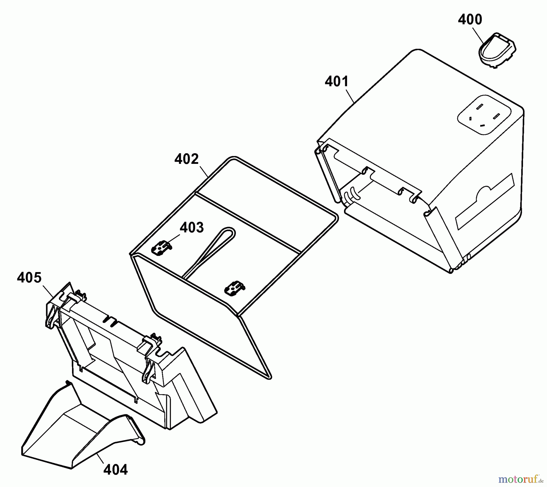  Wolf-Garten Electric mower HBM 36 Compact 4907006 Series B  (2008) Grass bag