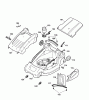 Wolf-Garten Compact plus 32 E 4913000 Series B (2007) Ricambi Deck housing