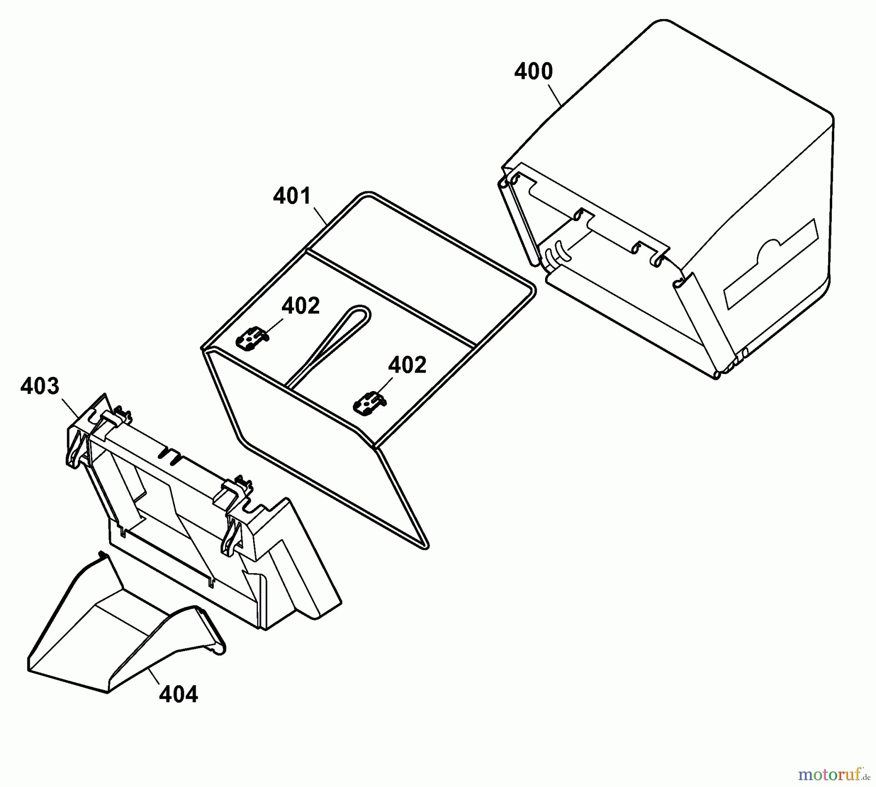 Wolf-Garten Electric mower 2.37 EK 4917004 Series A (2006) Grass bag