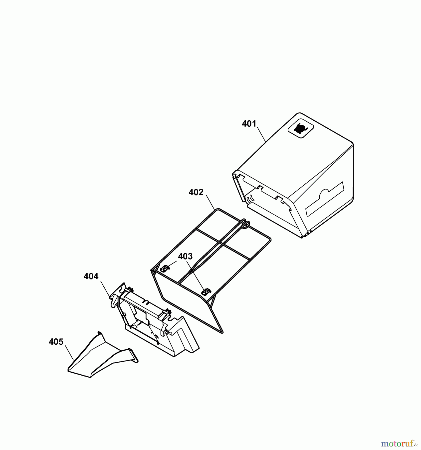  Wolf-Garten Electric mower 2.40 XC 4968006 Series A  (2007) Grass bag
