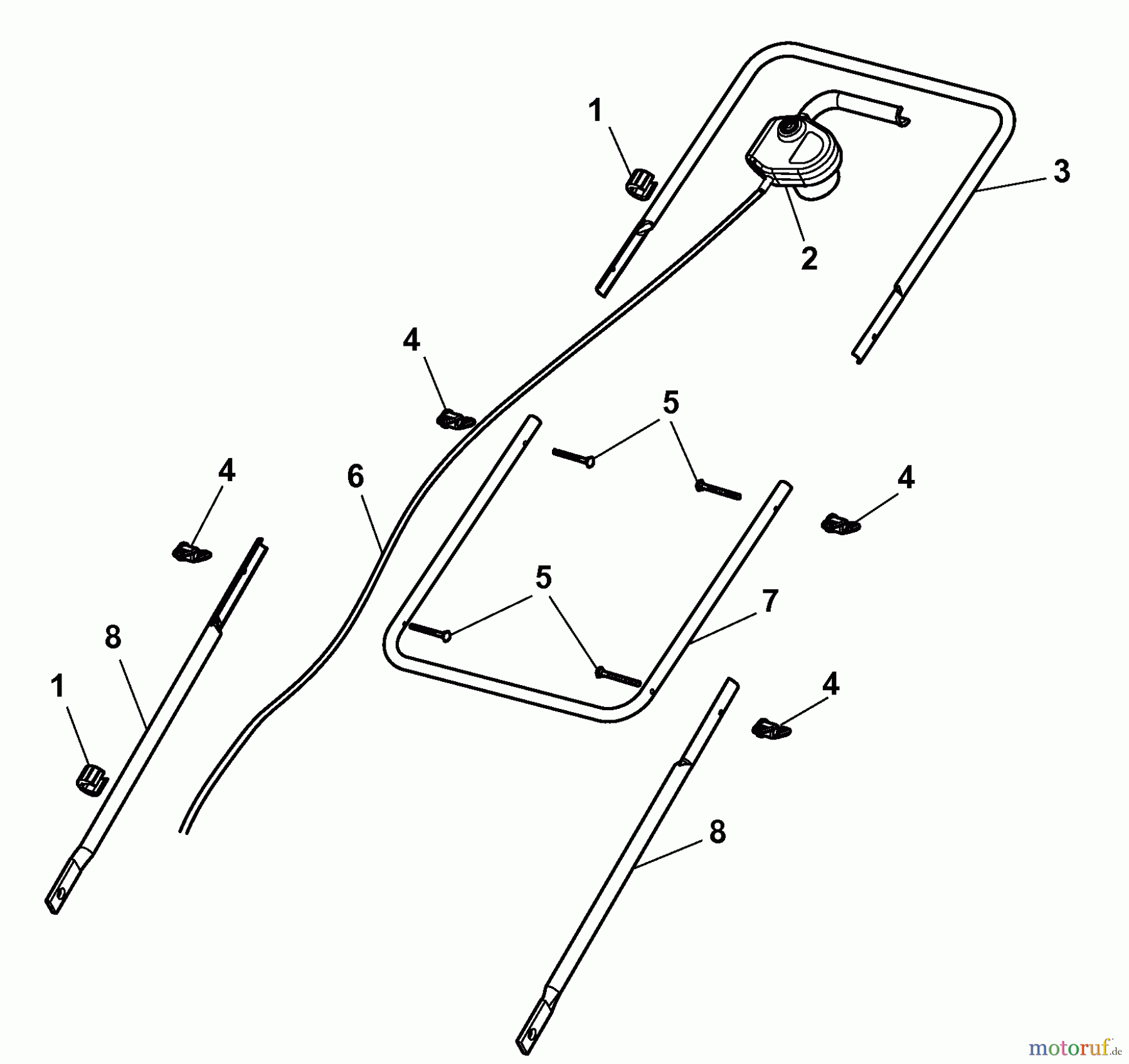  Wolf-Garten Electric verticutter Campus 300 V 6020007 Series A  (2008) Handle