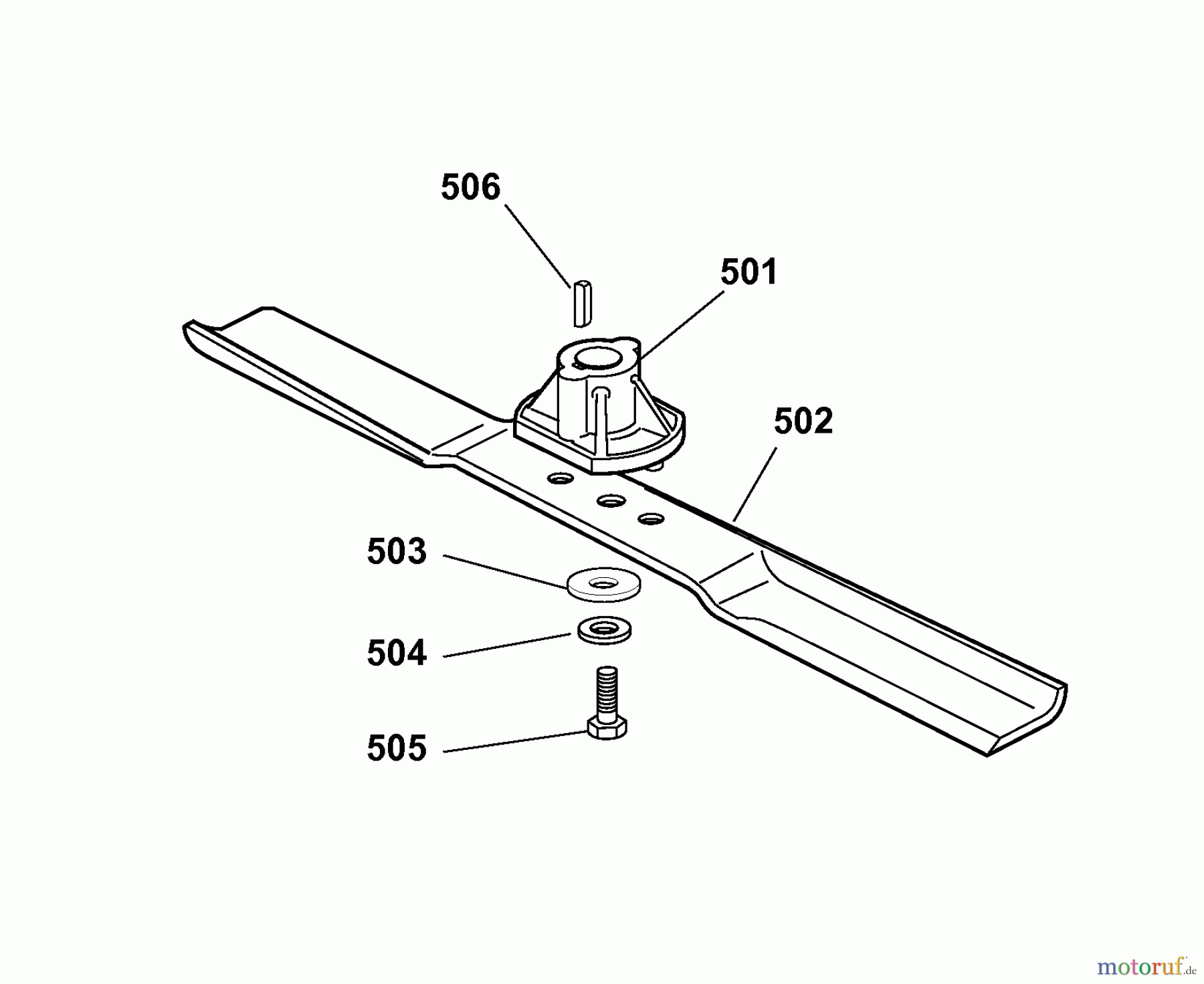 Wolf-Garten Petrol mower Campus 400 B 6040000 Series A (2008) Blade