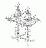 Wolf-Garten Trac OHV 6 6200000 Series A (2001) Ricambi Deck housing, Blade, Blade adapter