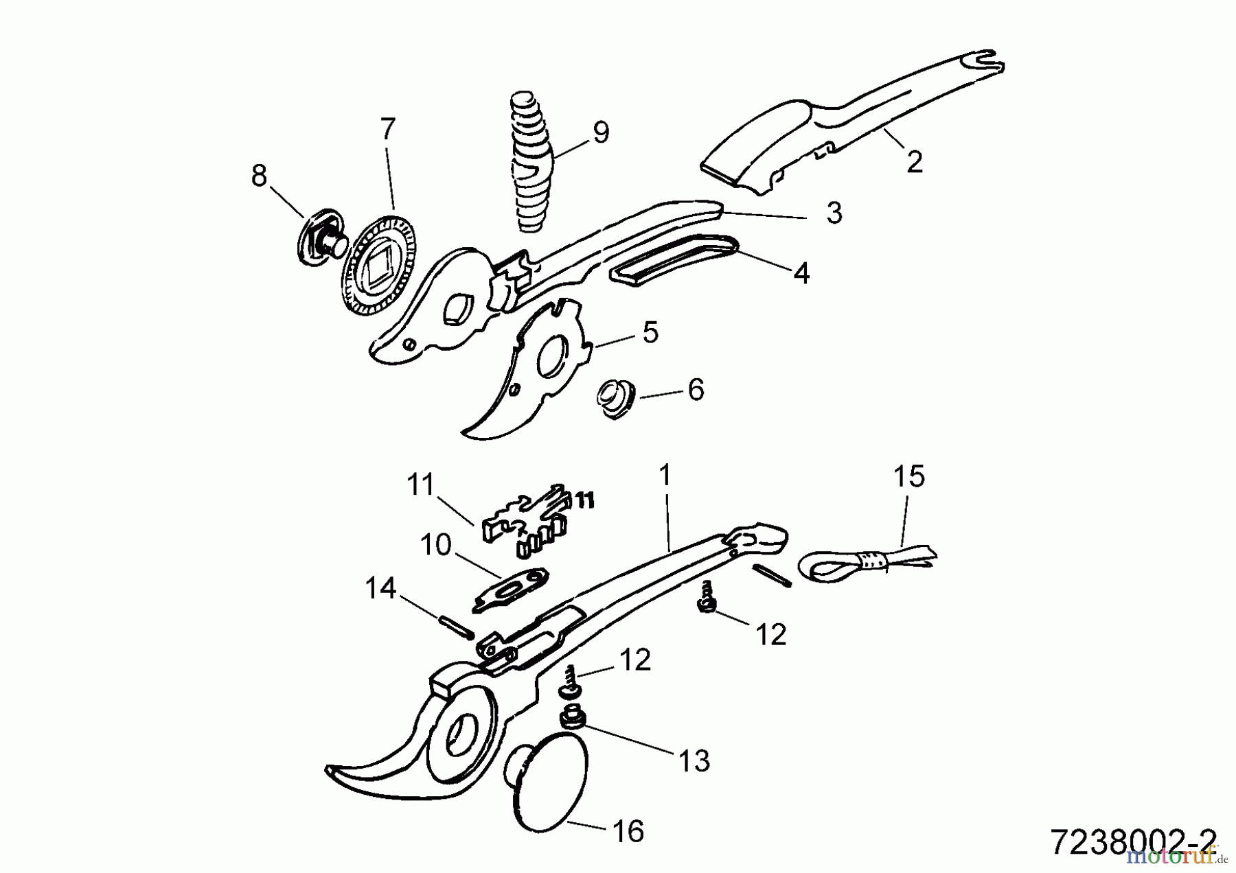 Wolf-Garten Secateurs RR 26 7238002  (1993) Basic machine