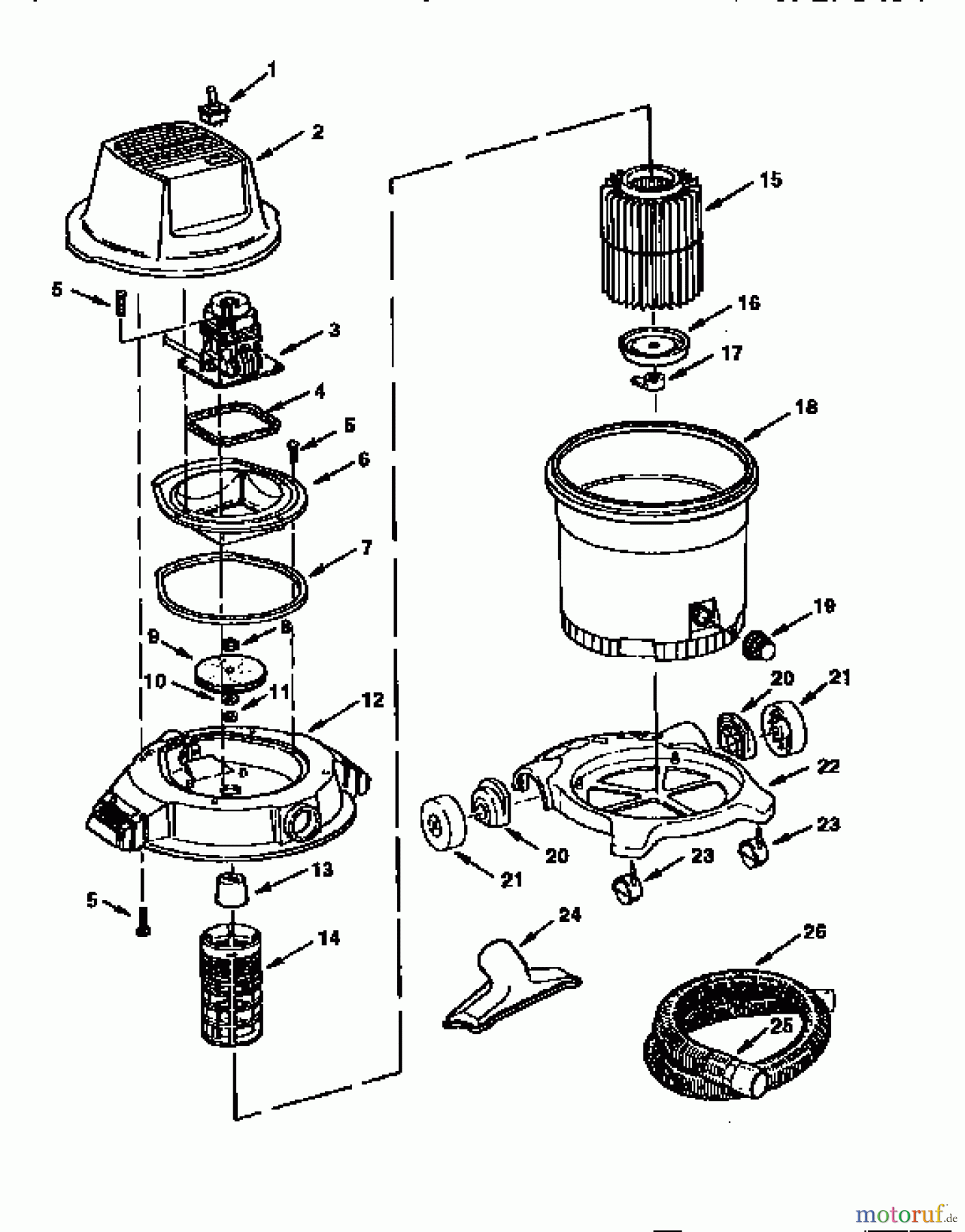 CRAFTSMAN Divers 16G WET/DRY VAC 113.177040 Seite 1