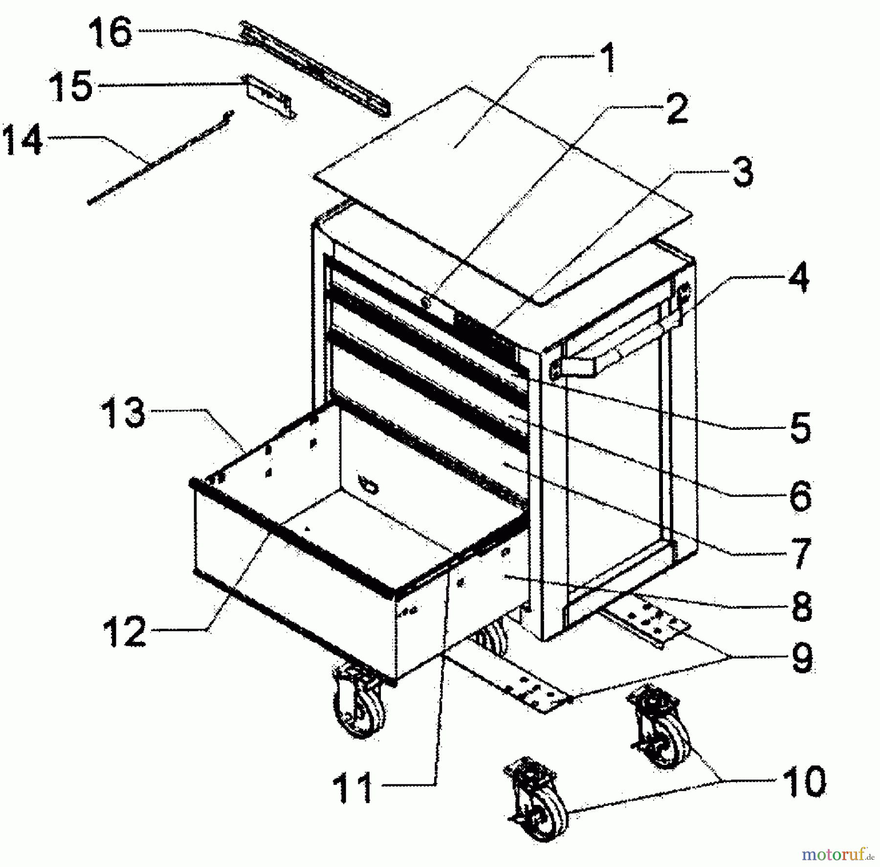 CRAFTSMAN Divers TOOL CART 706.37710 Seite 1