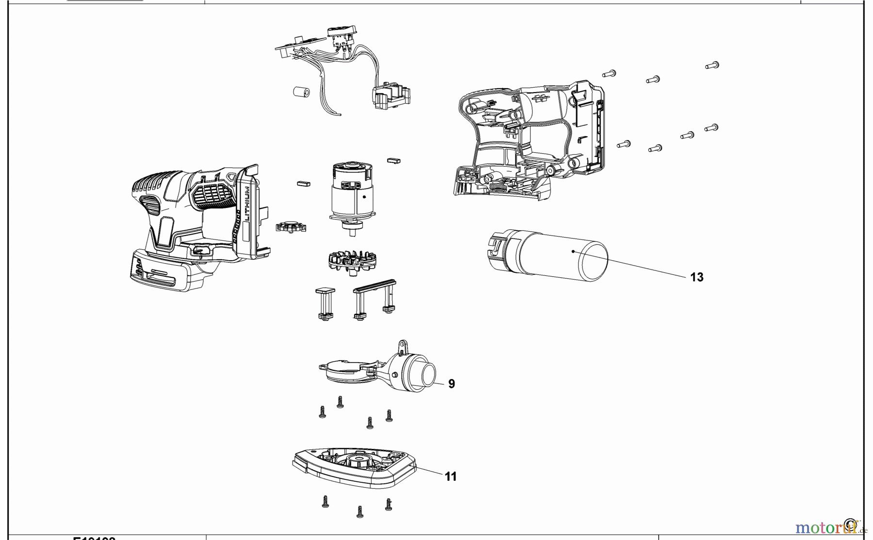  CRAFTSMAN CORDLESS EXPANSION LEVIGATRICE DETTAGLI CMCW221B Seite 1
