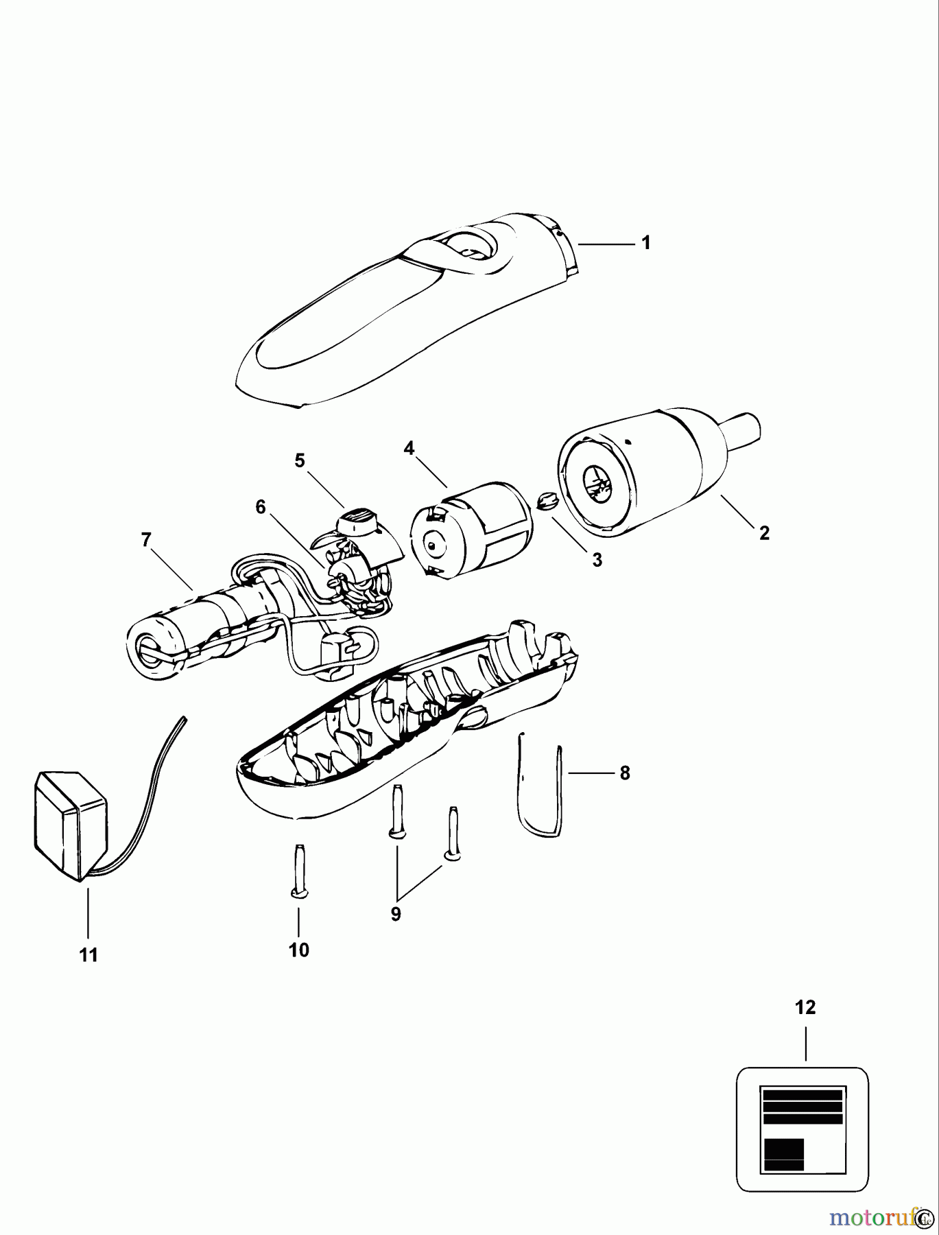 BLACK+DECKER INTERNO CACCIAVITI, CRICCHETTI E CHIAVI INGLESI TRAPANO / DRIVER CORDLESS HM9072 Seite 1