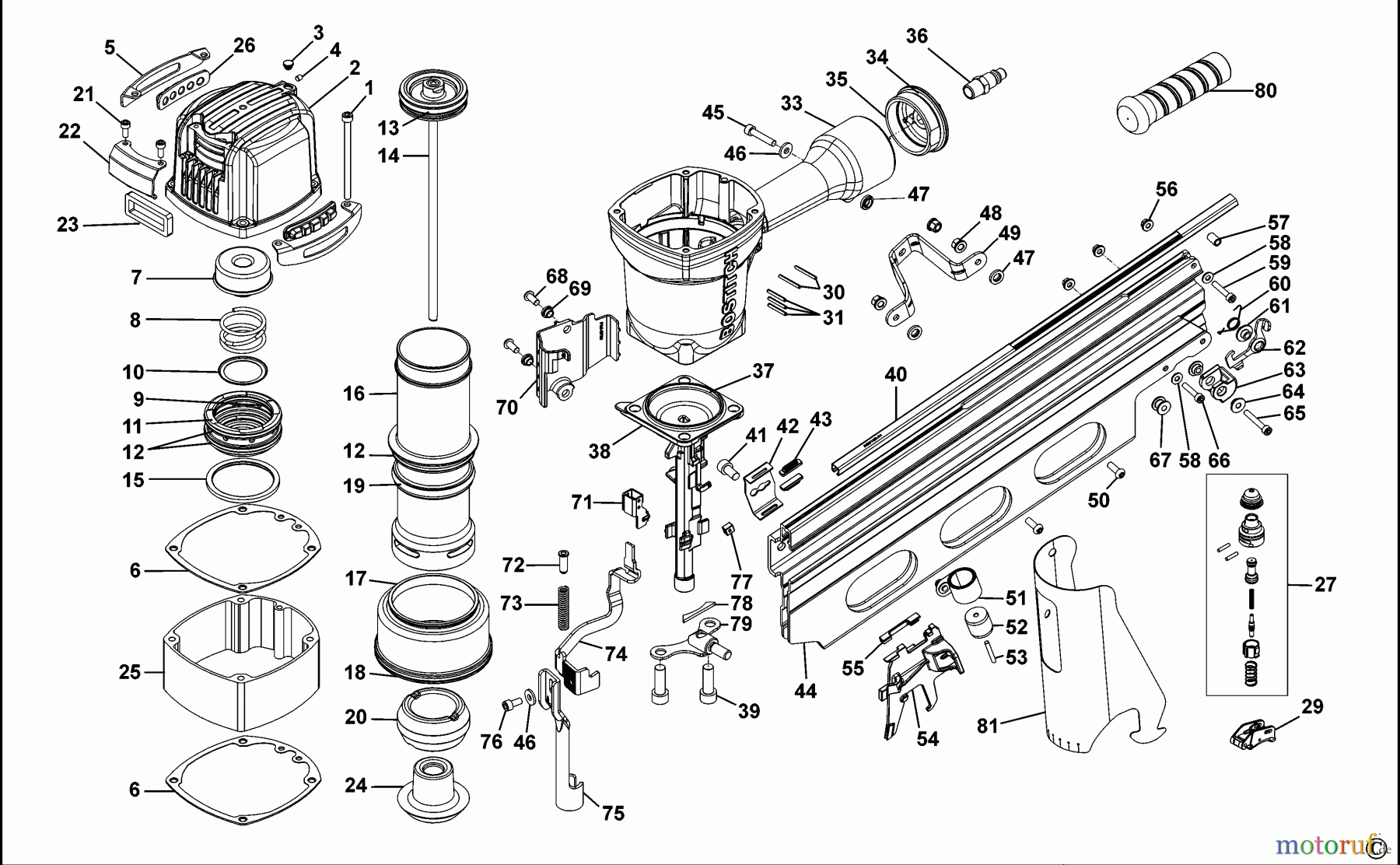BOSTITCH NAILERS CHIODATRICE BRT160-B-E Seite 1
