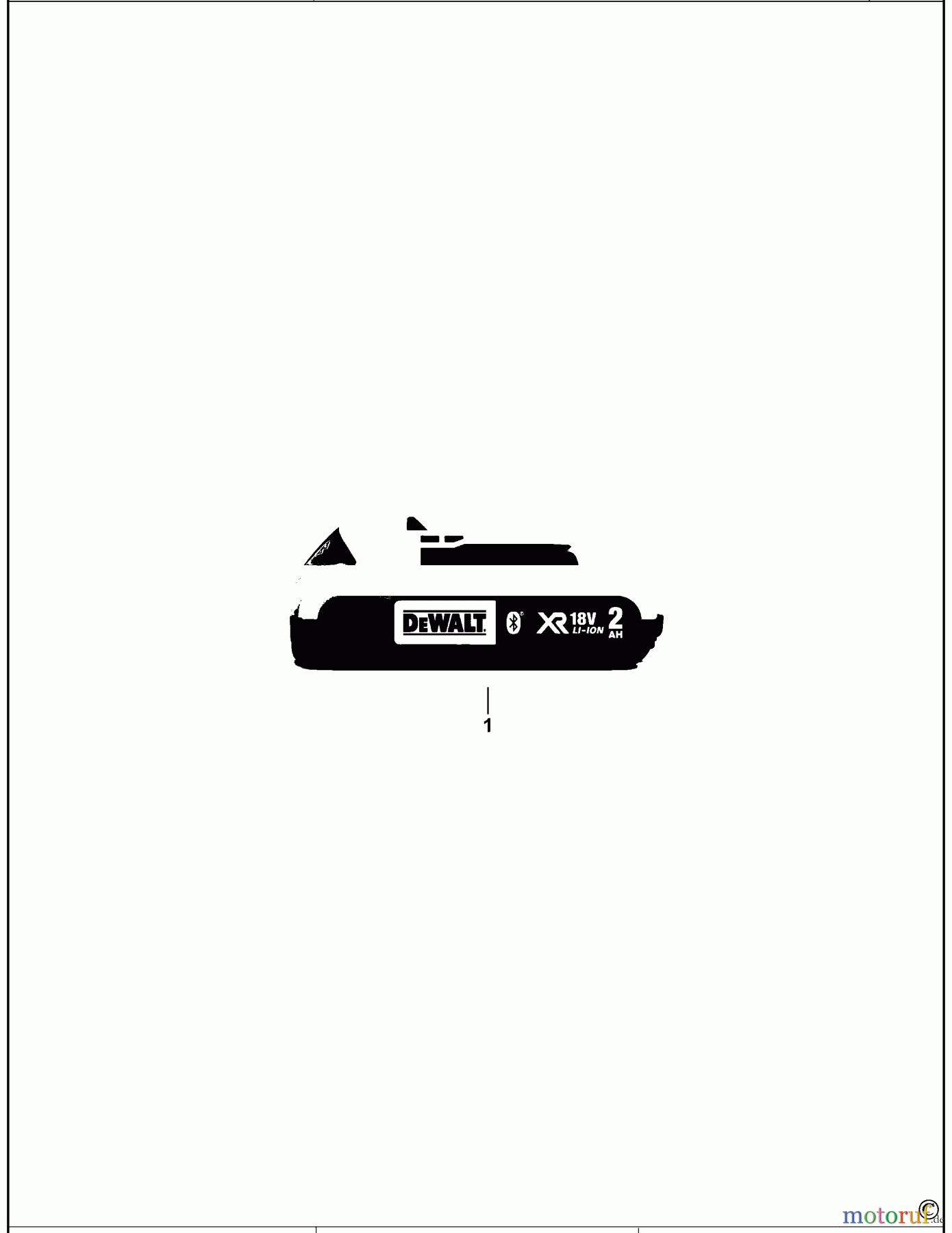 DEWALT ACCESSORI ACCESSORIES, ATTACHMENTS & UNPOWERED BATTERIA DCB183B Seite 1