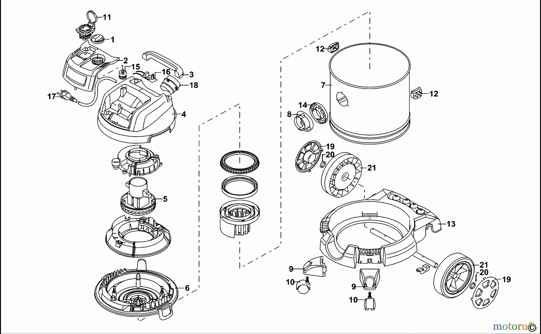 STANLEY VACUUM CLEANERS ASPIRAPOLVERE SXVC20XTE Seite 1