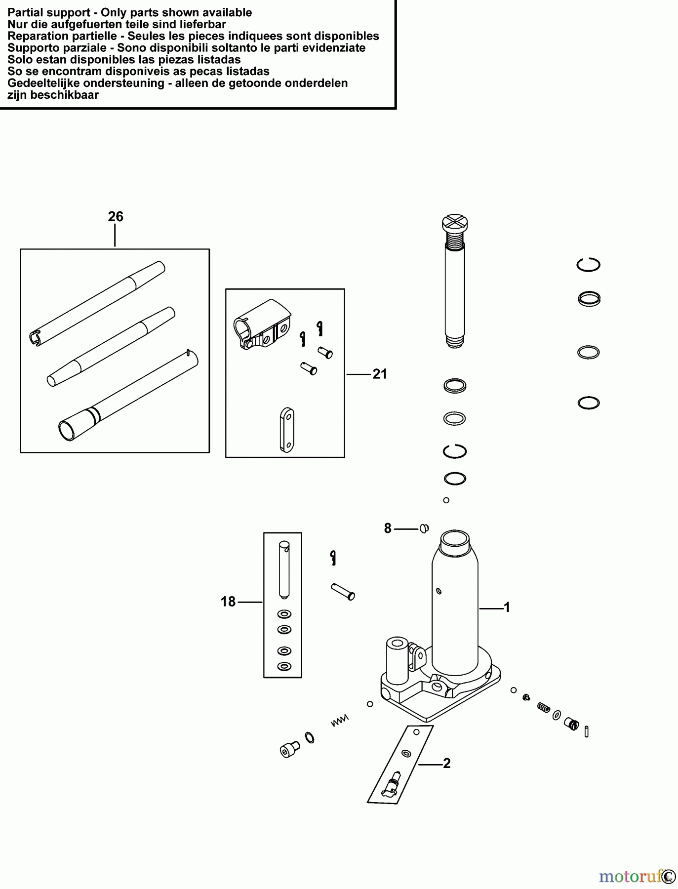 FACOM AUTOMOTIVE TOOLS MARTINETTO IDRAULICO DL.5BTI Seite 1